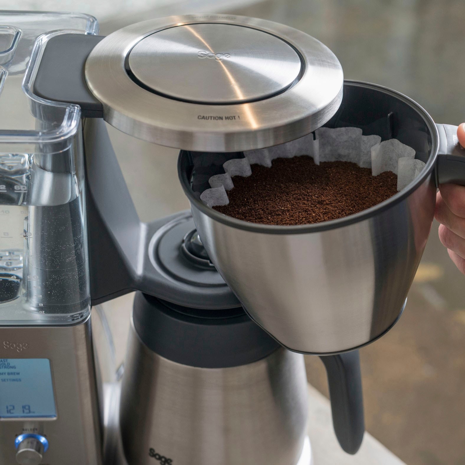 BAUR Kaffeekanne, Korbfilter 1,8 l SDC450BSS«, Filterkaffeemaschine Rechnung Sage Brewer Thermal Precision per »the |