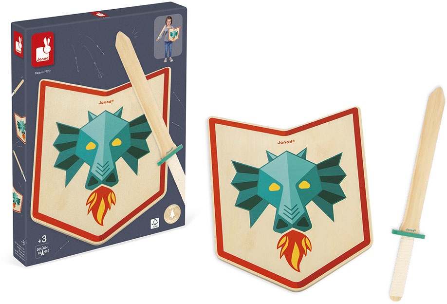 Janod Kinderbogenset »Ritter-Set Drache«, FSC®- schützt Wald - weltweit