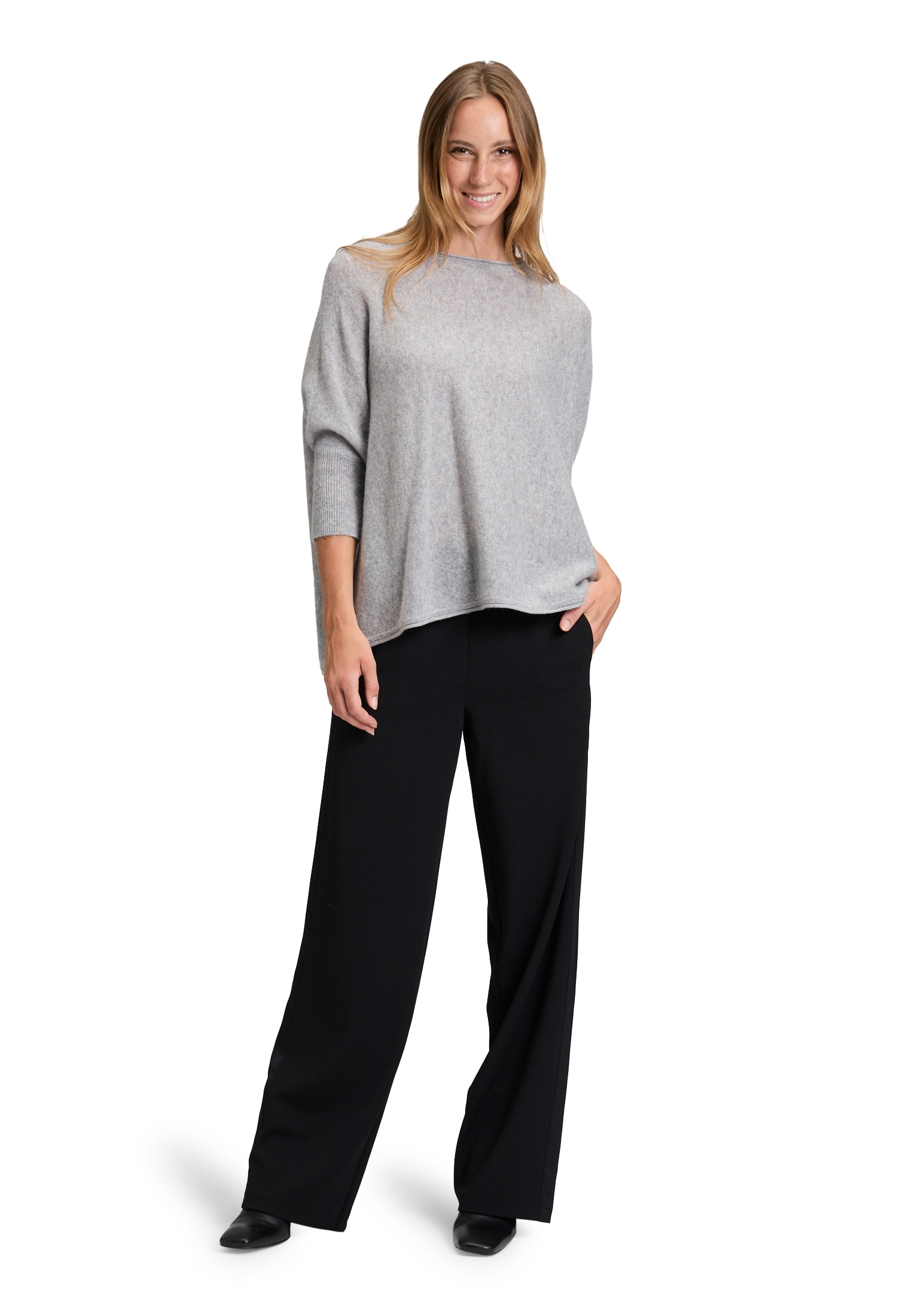 Betty Barclay Strickpullover »Betty Barclay Damen Kaschmir-Pullover mit überschnittenen Ärmeln«, (1 tlg.)