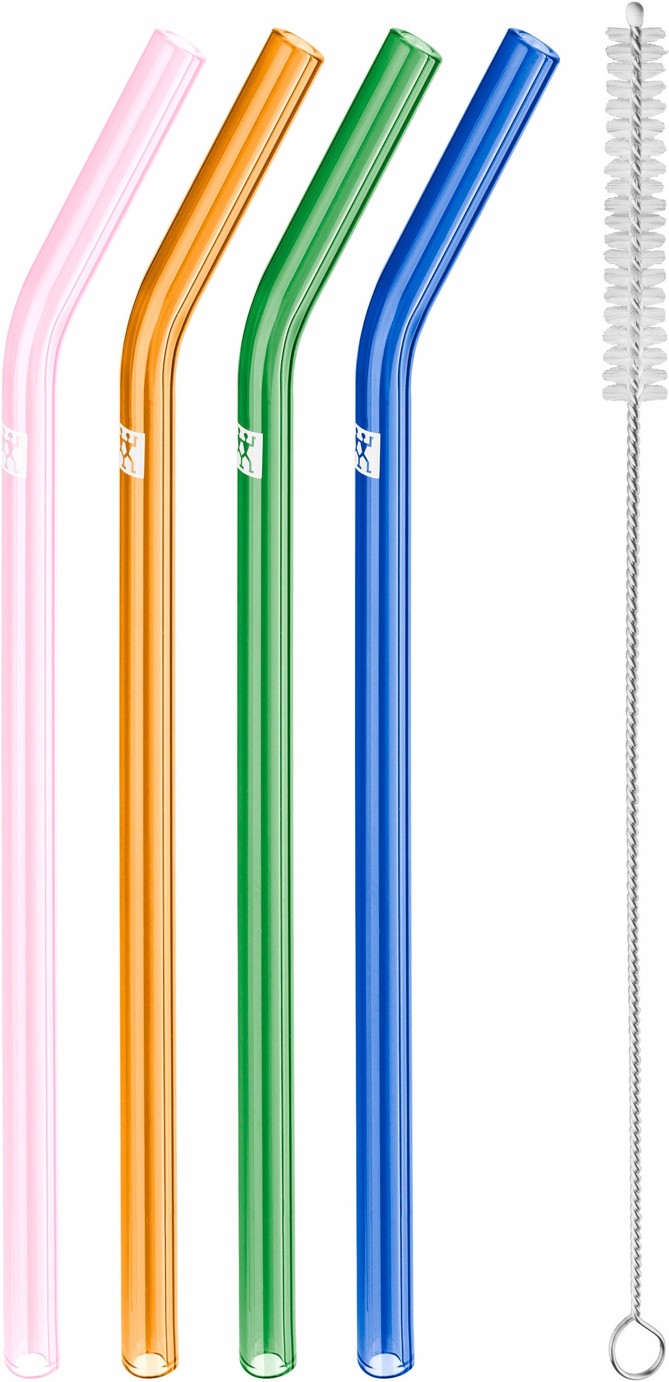 Zwilling Trinkhalme "Sorrento" Vier Glasstrohhalme, Borosilikatglas, gemisc günstig online kaufen