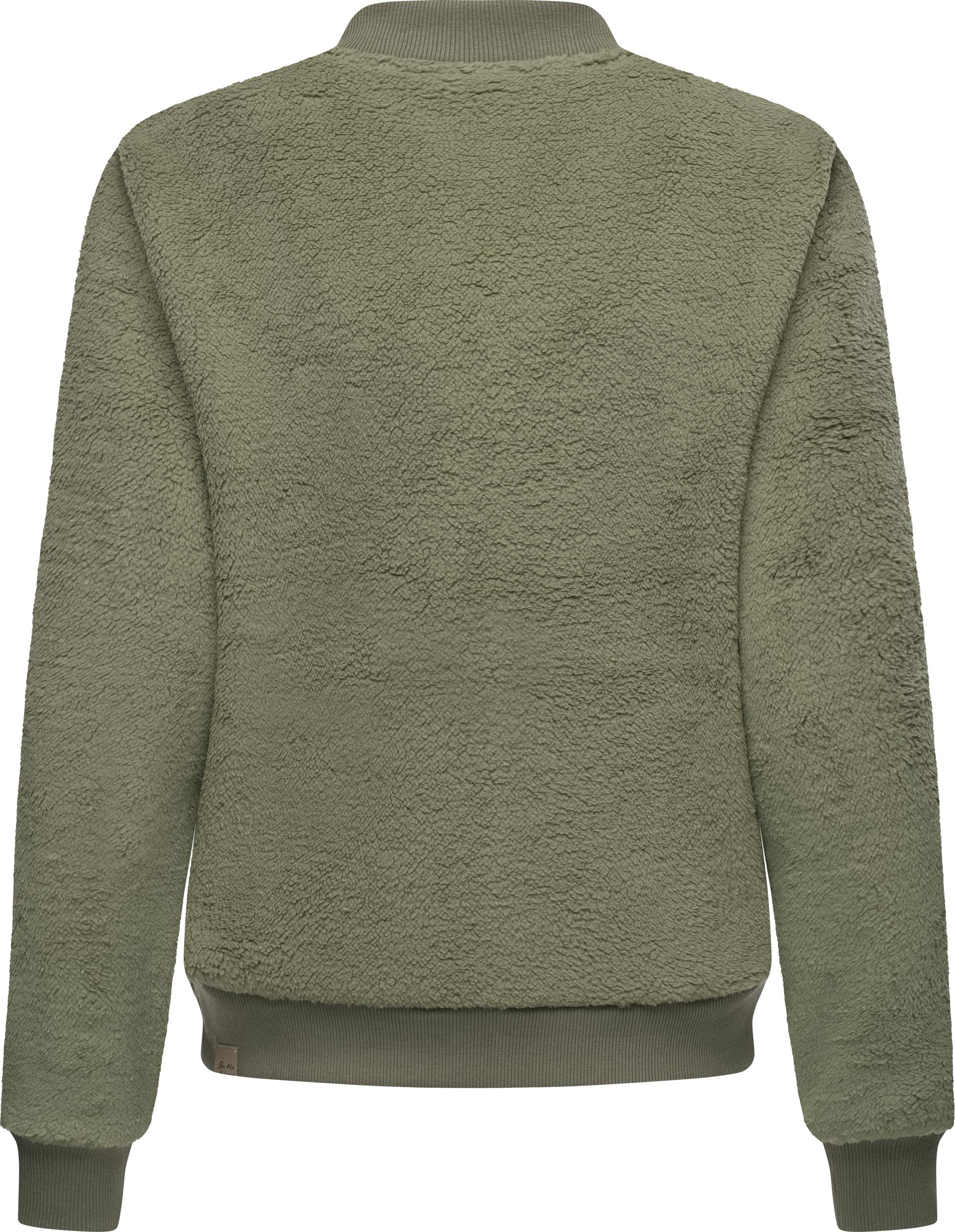Ragwear Plüschjacke »Cairro«, ohne Kapuze, Flauschige Damen Übergangsjacke