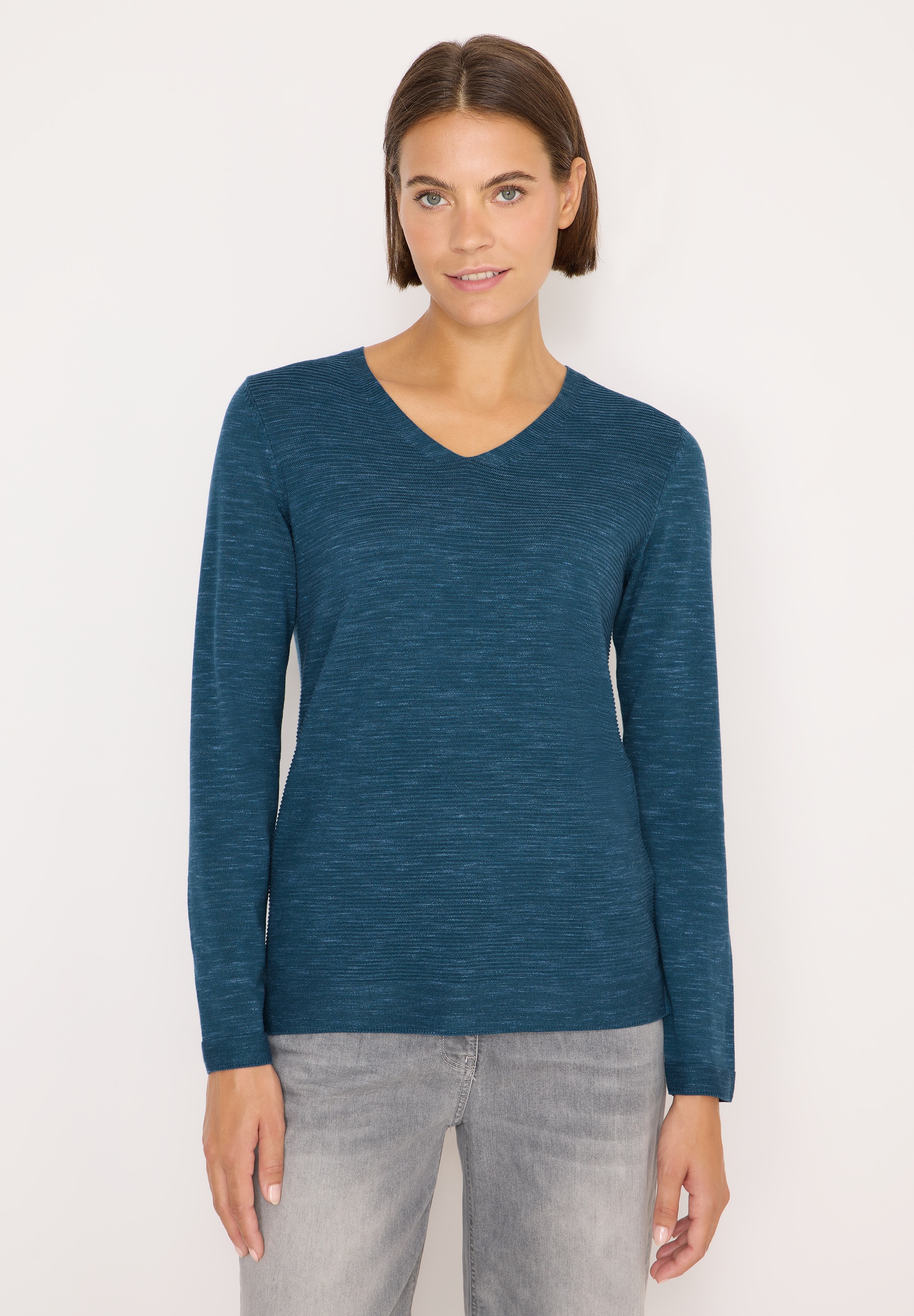 STREET ONE Strickpullover, im Melange Look