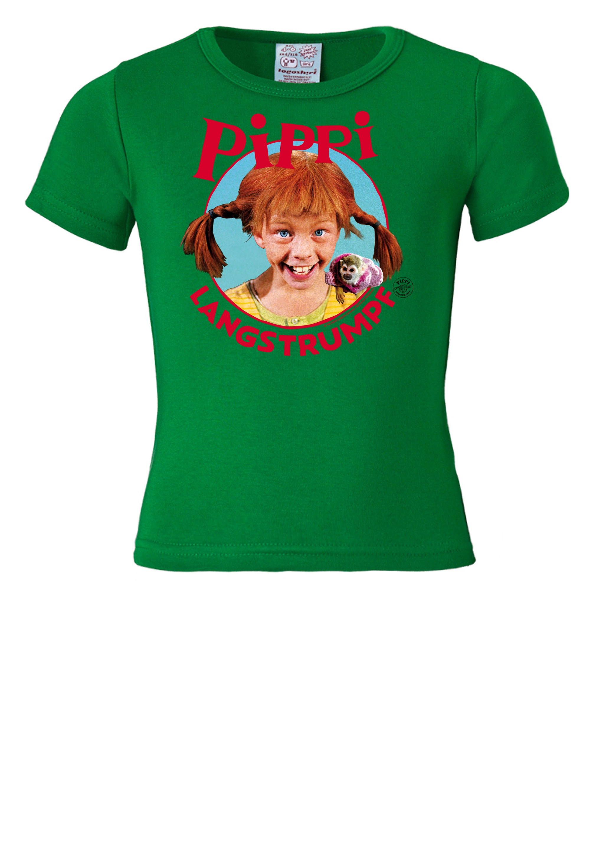 LOGOSHIRT T-Shirt »Pippi Langstrumpf Portrait«, mit coolem Pippi Langstrumpf-Print