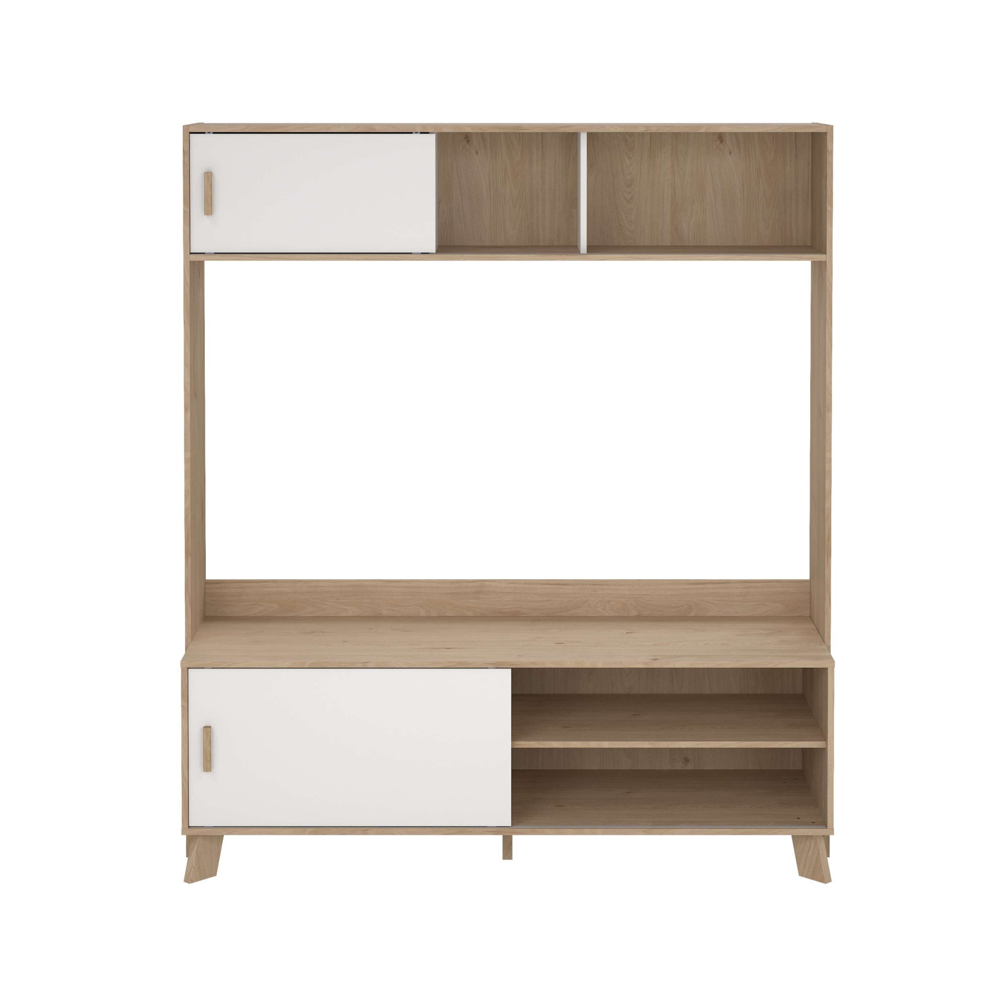 andas TV-Schrank »Ikast TV-Möbel, TV-Wand, Wohnwand, TV-Regal, TV-Element«, 2 Schiebetüren, Breite 159 cm, Höhe 181 cm
