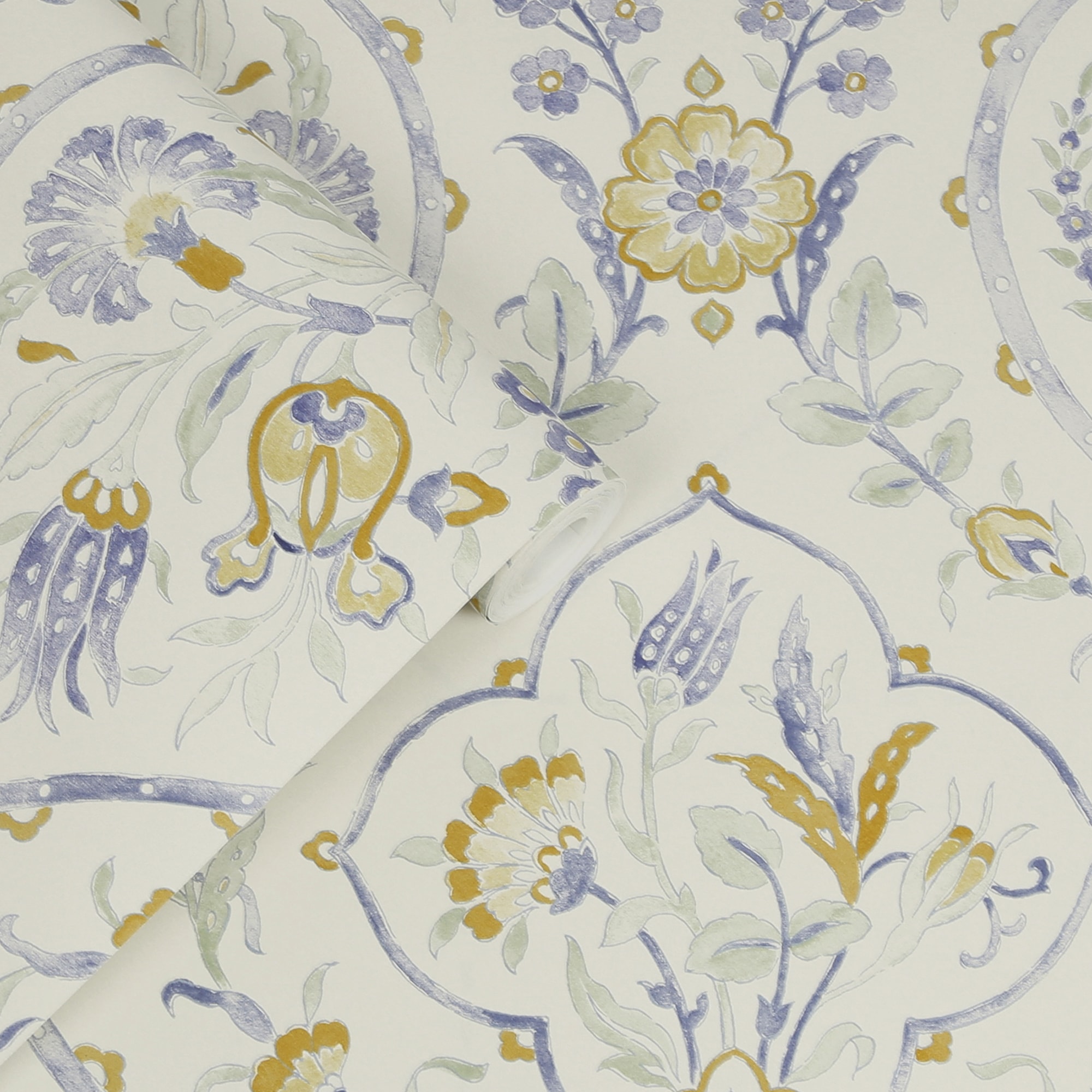 LAURA ASHLEY Vliestapete »Foscot Damask«, Barock, 10mx52cm (ca. 5m2)