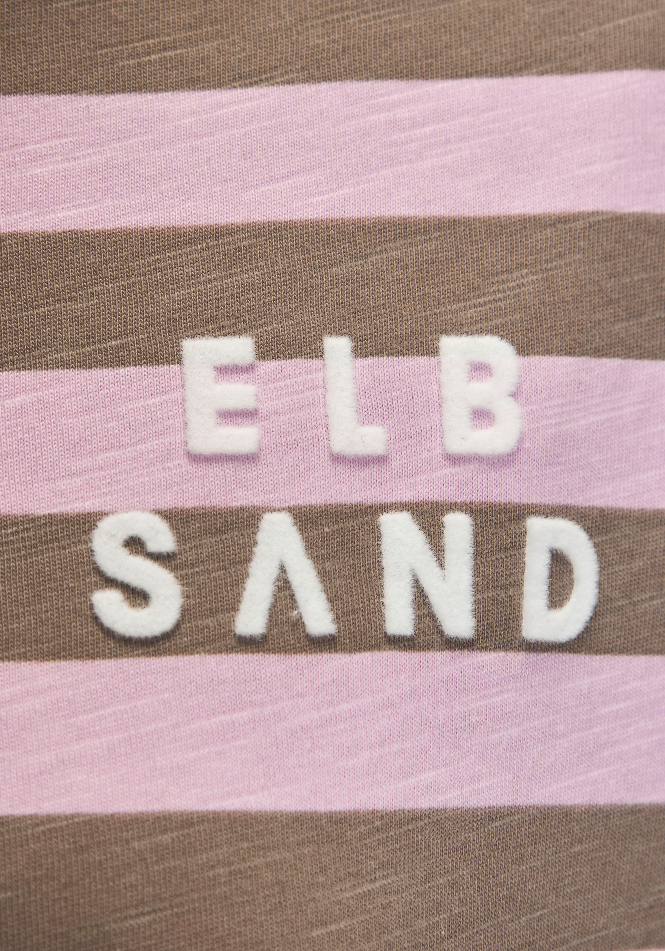 Elbsand 3/4-Arm-Shirt, mit Streifen, Rundhalsausschnitt, Jerseyshirt
