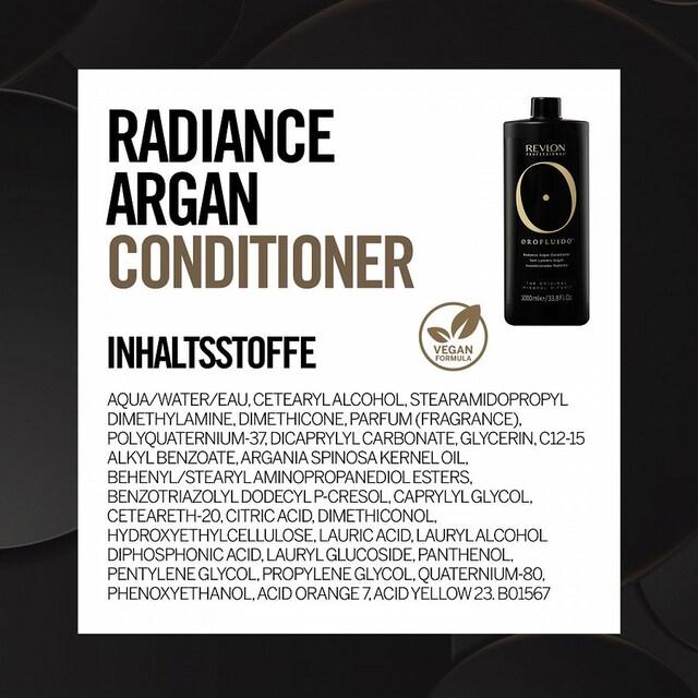 REVLON PROFESSIONAL Haarspülung »Radiance Argan Conditioner«, Vegan online  kaufen | BAUR