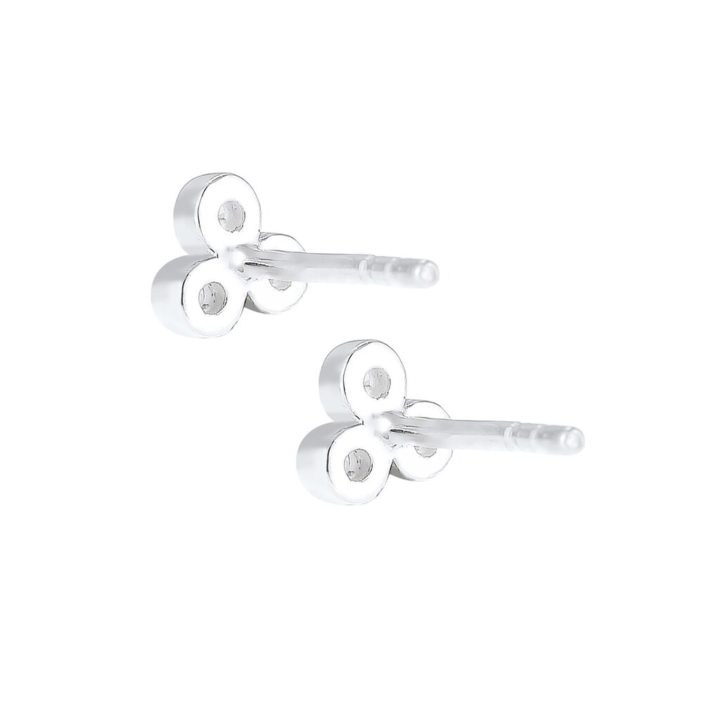 Elli DIAMONDS Paar Ohrstecker »Kreis Trio Diamant (0.09 ct.) 925 Sterling Silber«