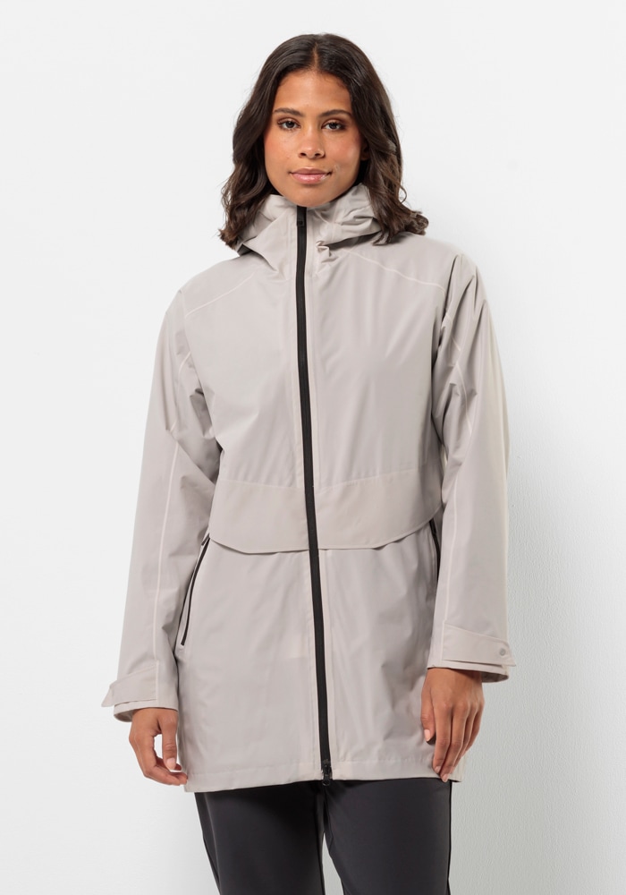 Jack Wolfskin "MAINKAI LONG JKT W" mit Kapuze