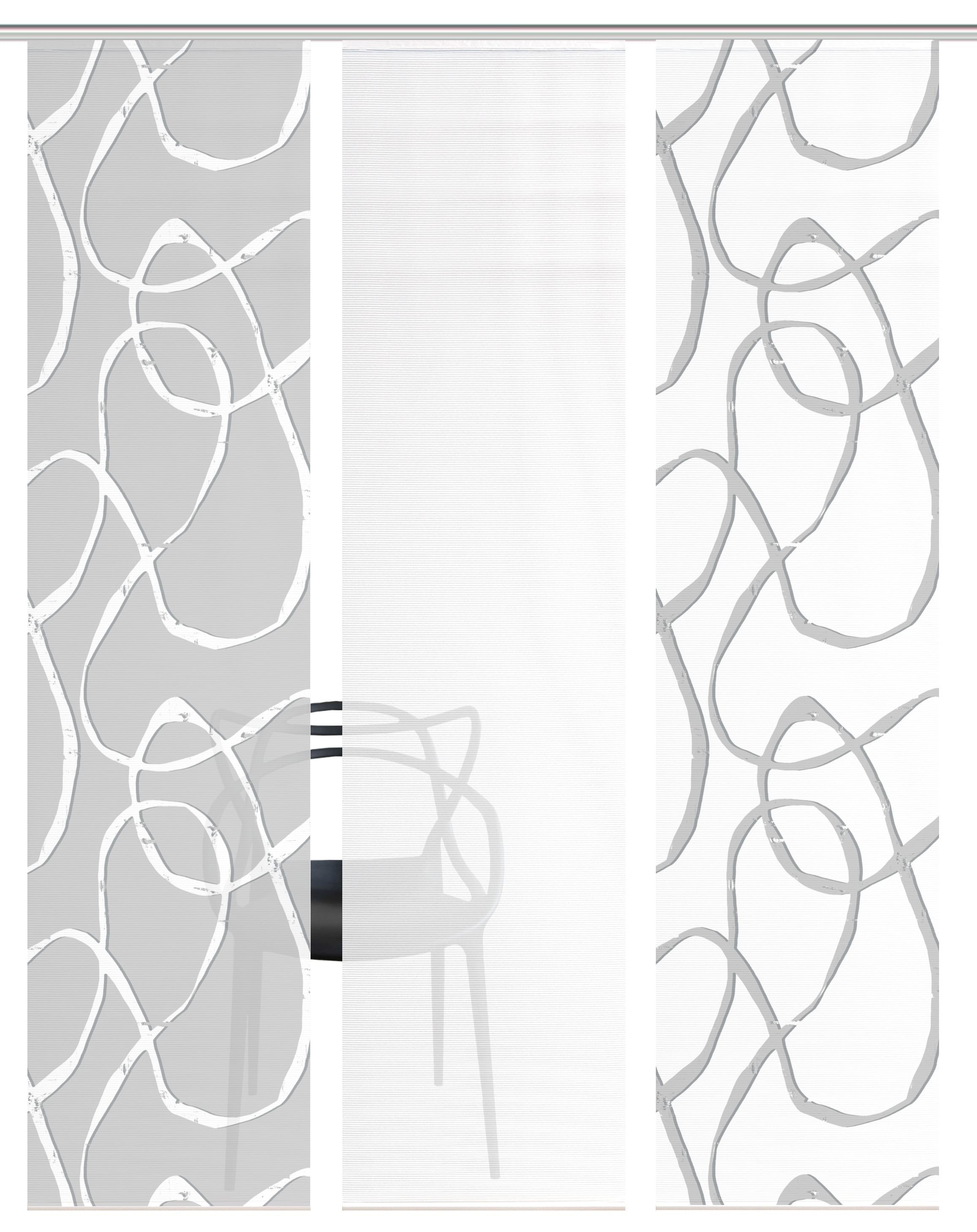 Vision S Schiebegardine "OPHELIA KOMBI" Paneelwagen 3 Stk. tlg. Schiebevorh günstig online kaufen