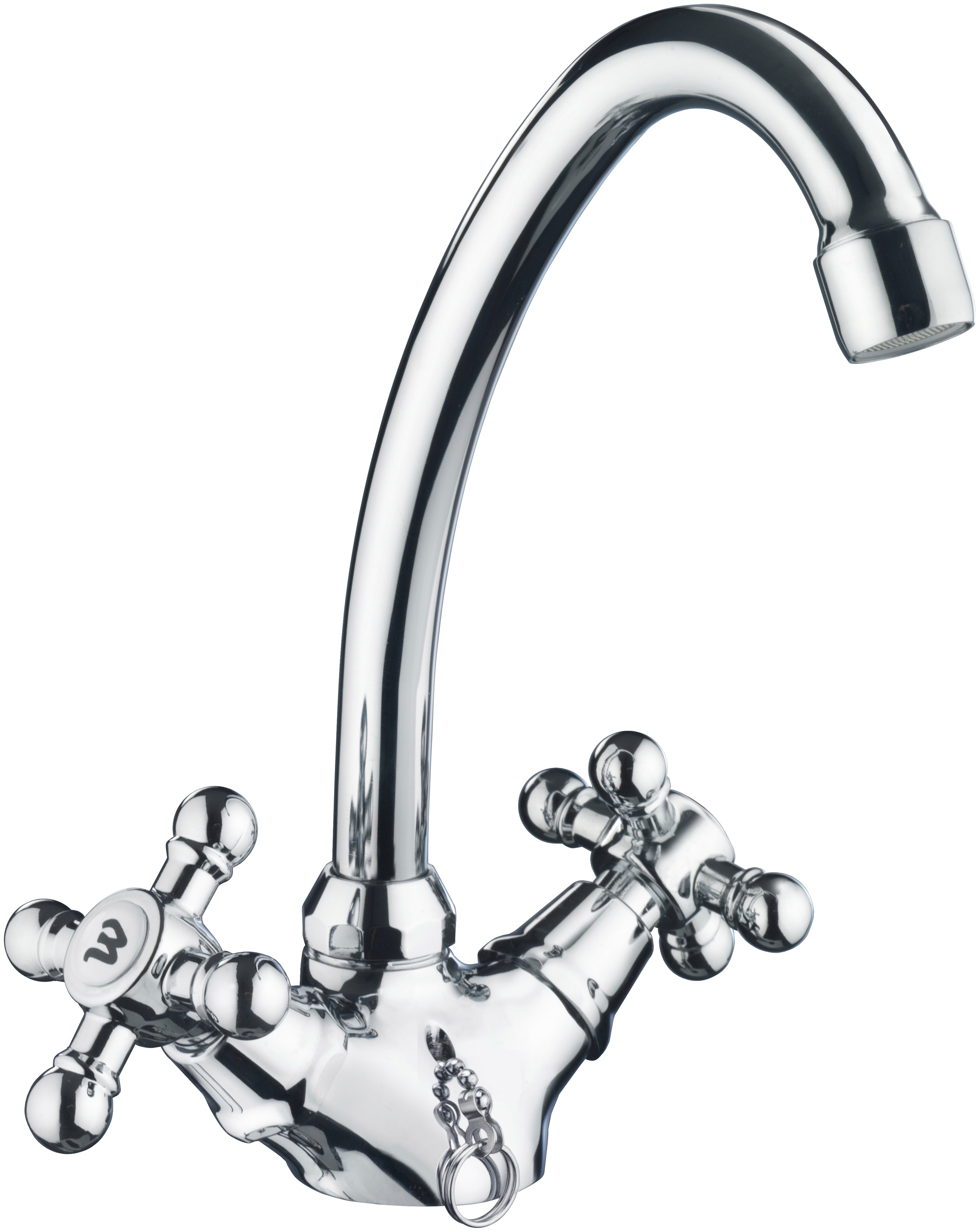 CORNAT Waschtischarmatur ""Nostalgie" Verchromter Messingkörper - Hohe Ausl günstig online kaufen