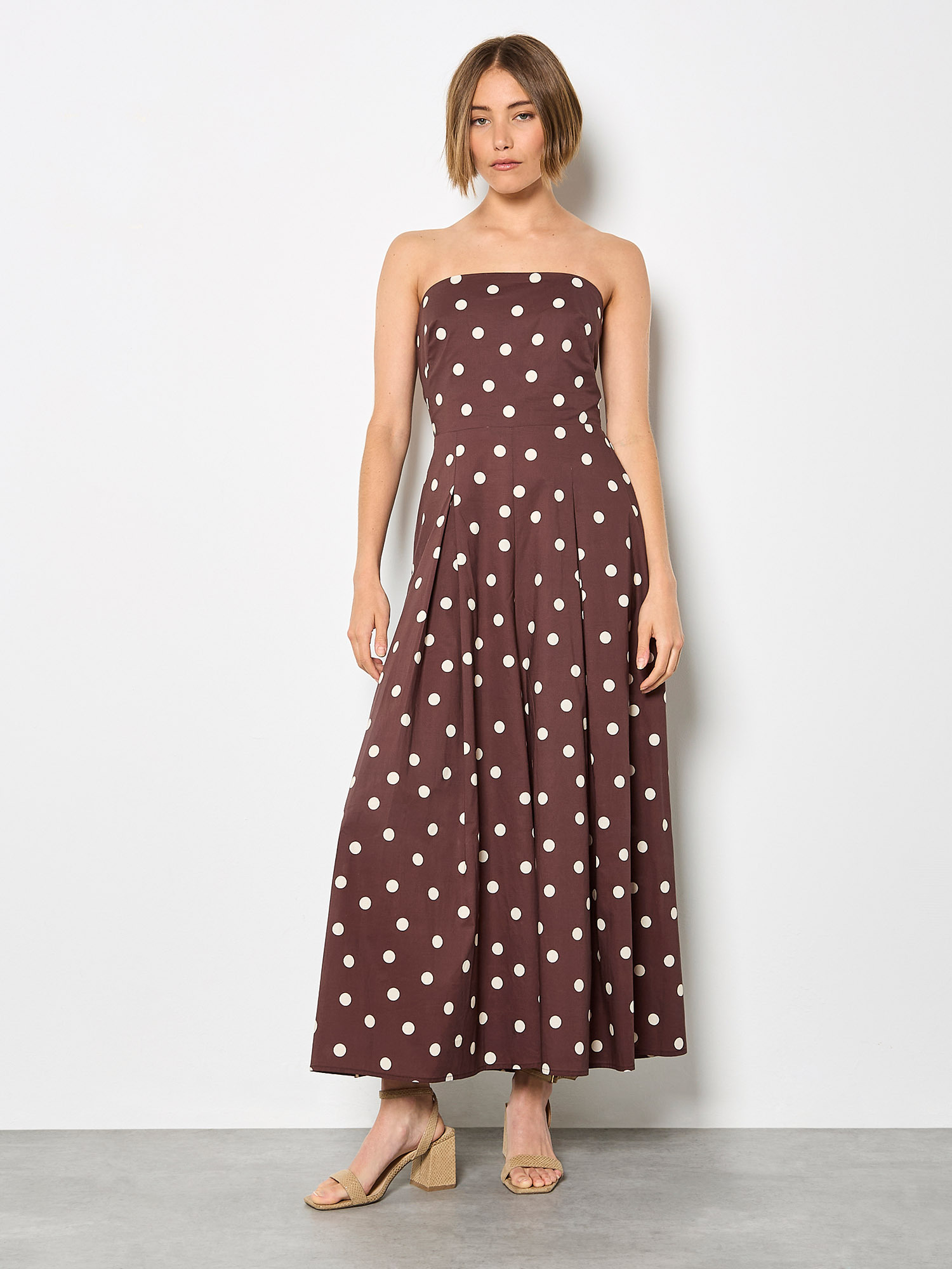 Apricot Jumpsuit "Jumpsuit mit weitem Bein" mit Schleife am Rücken