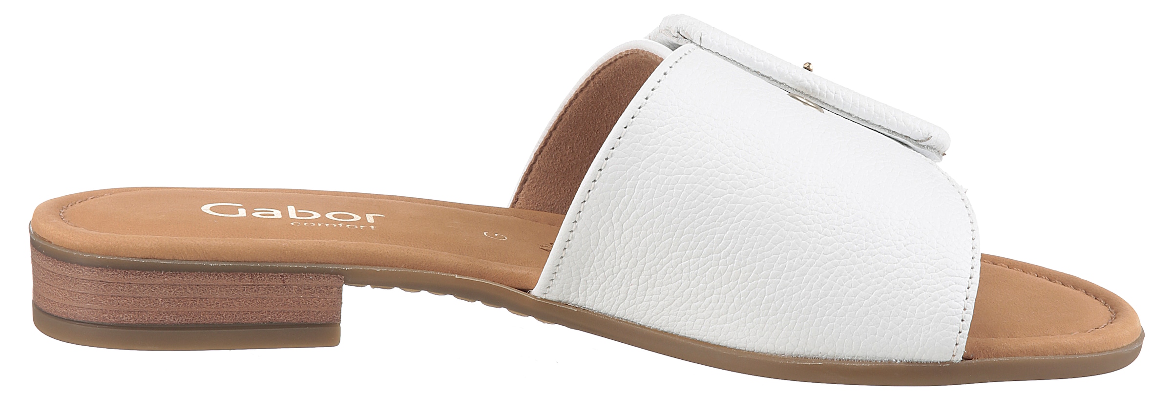 Gabor Pantolette »RHODOS«, Blockabsatz, Sommerschuh, Komfortschuh in Weite G (= weit)