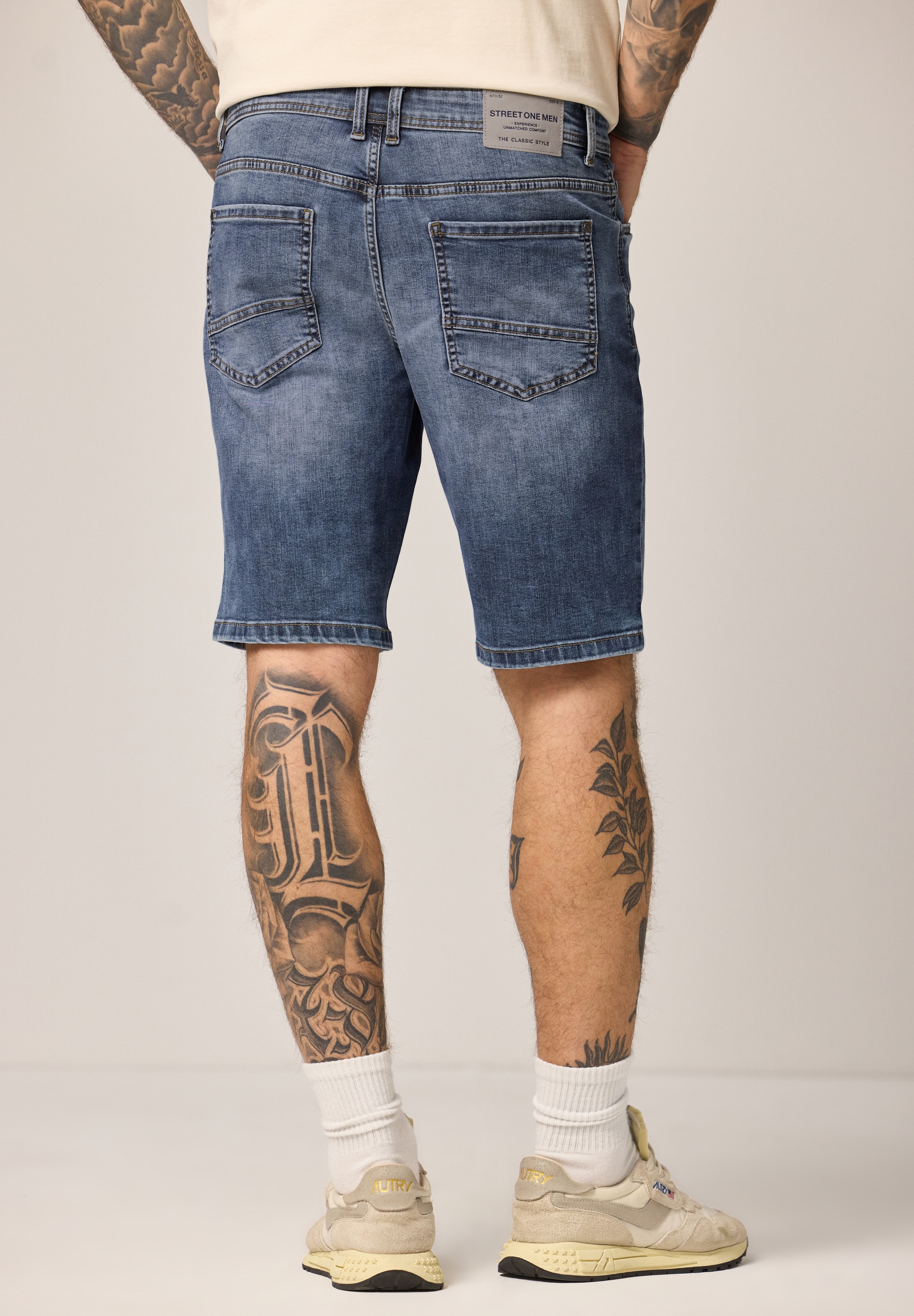 Street One Men Denim Shorts Indigo Size 31 2
