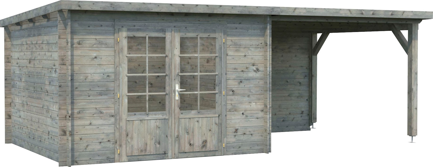 Palmako Gartenhaus "Ella" 8,7+8,2 m², mit Anbaudach günstig online kaufen