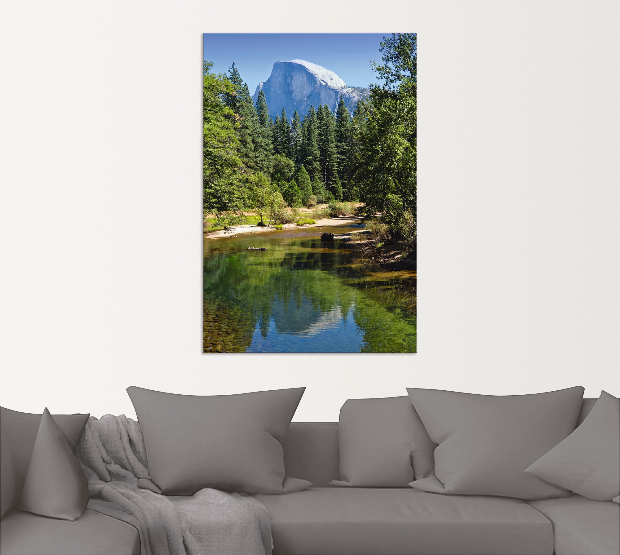 Artland Wandbild »Yosemite Valley Half Dome River of Mercy«, Gewässer, (1  St.), als Alubild, Leinwandbild, Wandaufkleber oder Poster in versch.  Größen bestellen | BAUR