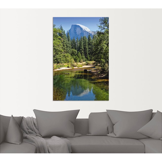 Artland Wandbild »Yosemite Valley Half Dome River of Mercy«, Gewässer, (1  St.), als Alubild, Leinwandbild, Wandaufkleber oder Poster in versch.  Größen bestellen | BAUR