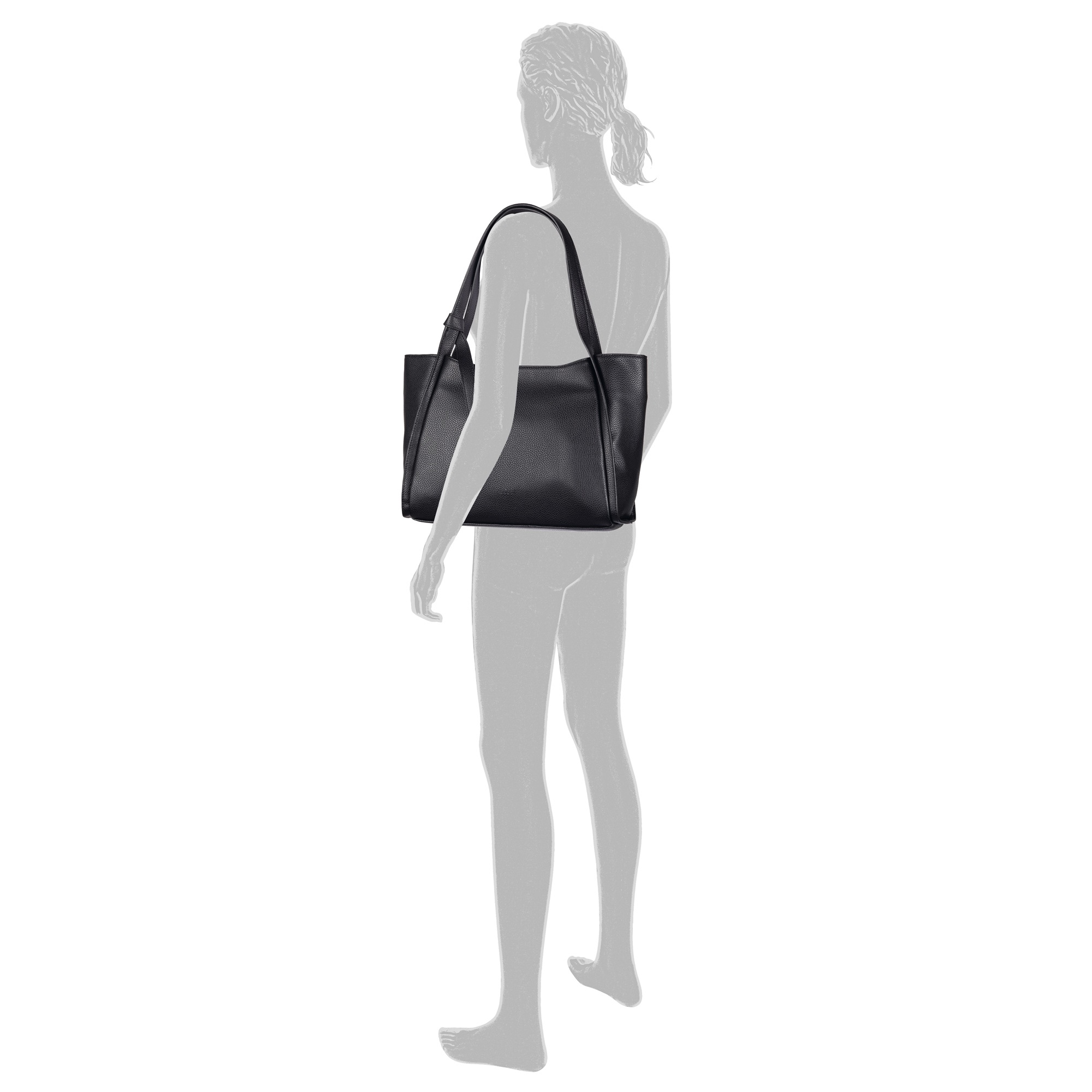 Gabor Shopper "Laci" betont durch eingefasste Lederimitat-Streifen und eine günstig online kaufen