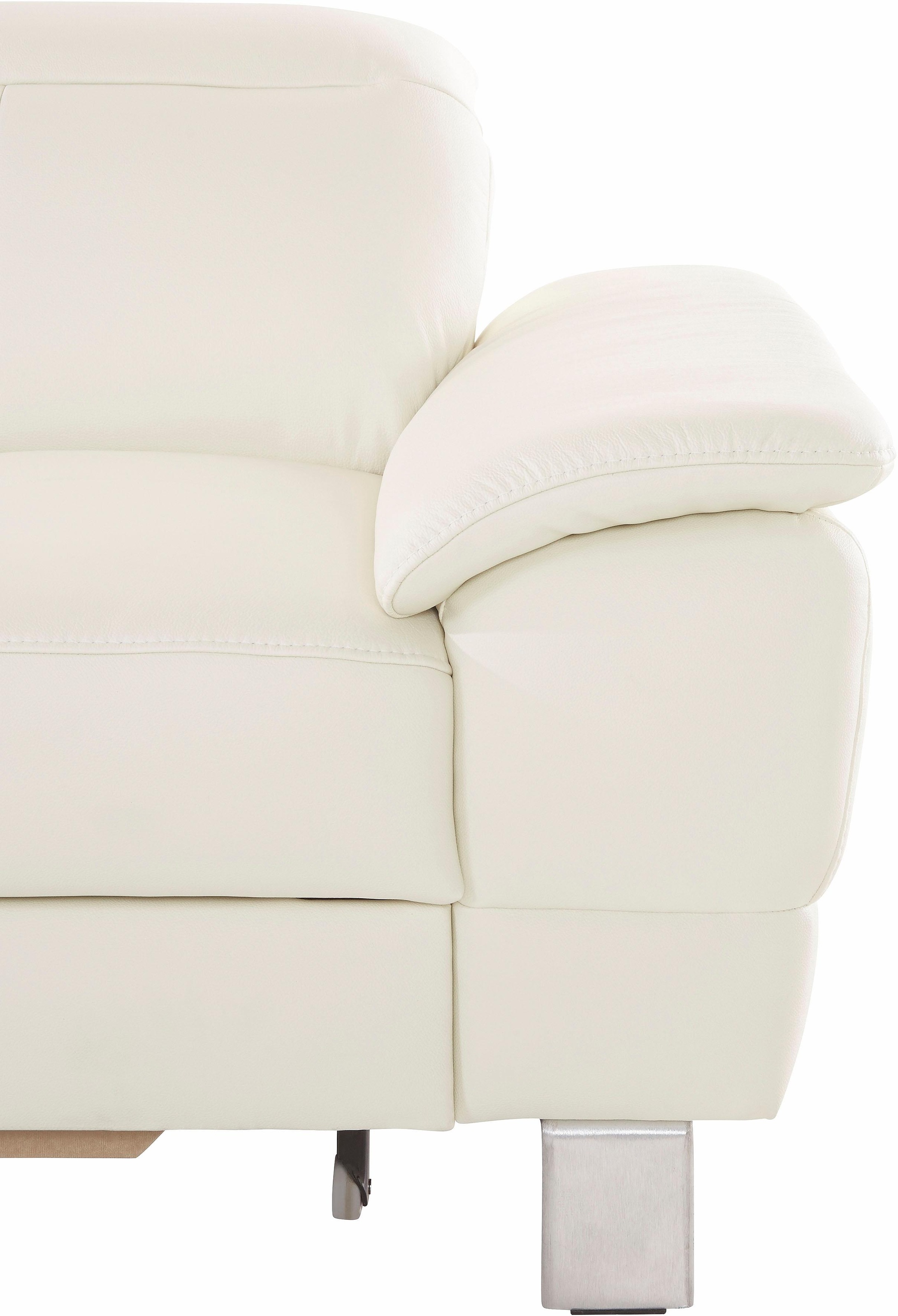 exxpo - sofa fashion Ecksofa »Mantua 2, inkl. Kopf- bzw. Rückenverstellung, bequem, L-Form«, wahlweise mit Bettfunktion und Bettkasten, tolle Verarbeitungsdetails