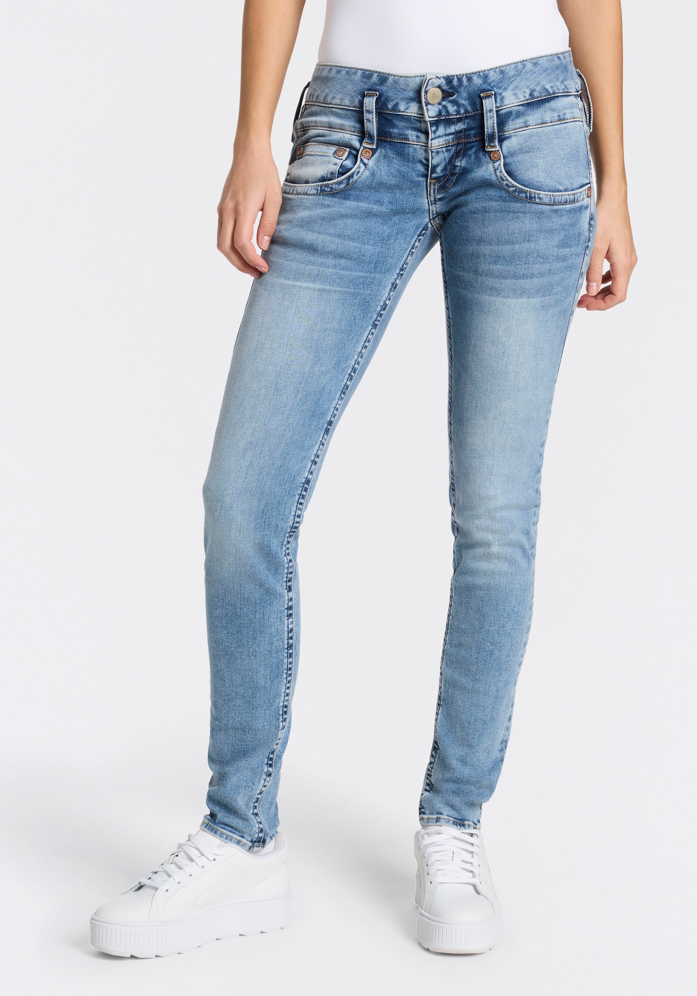 Herrlicher Slim-fit-Jeans "Pitch Slim Denim" aus Stretch-Denim günstig online kaufen