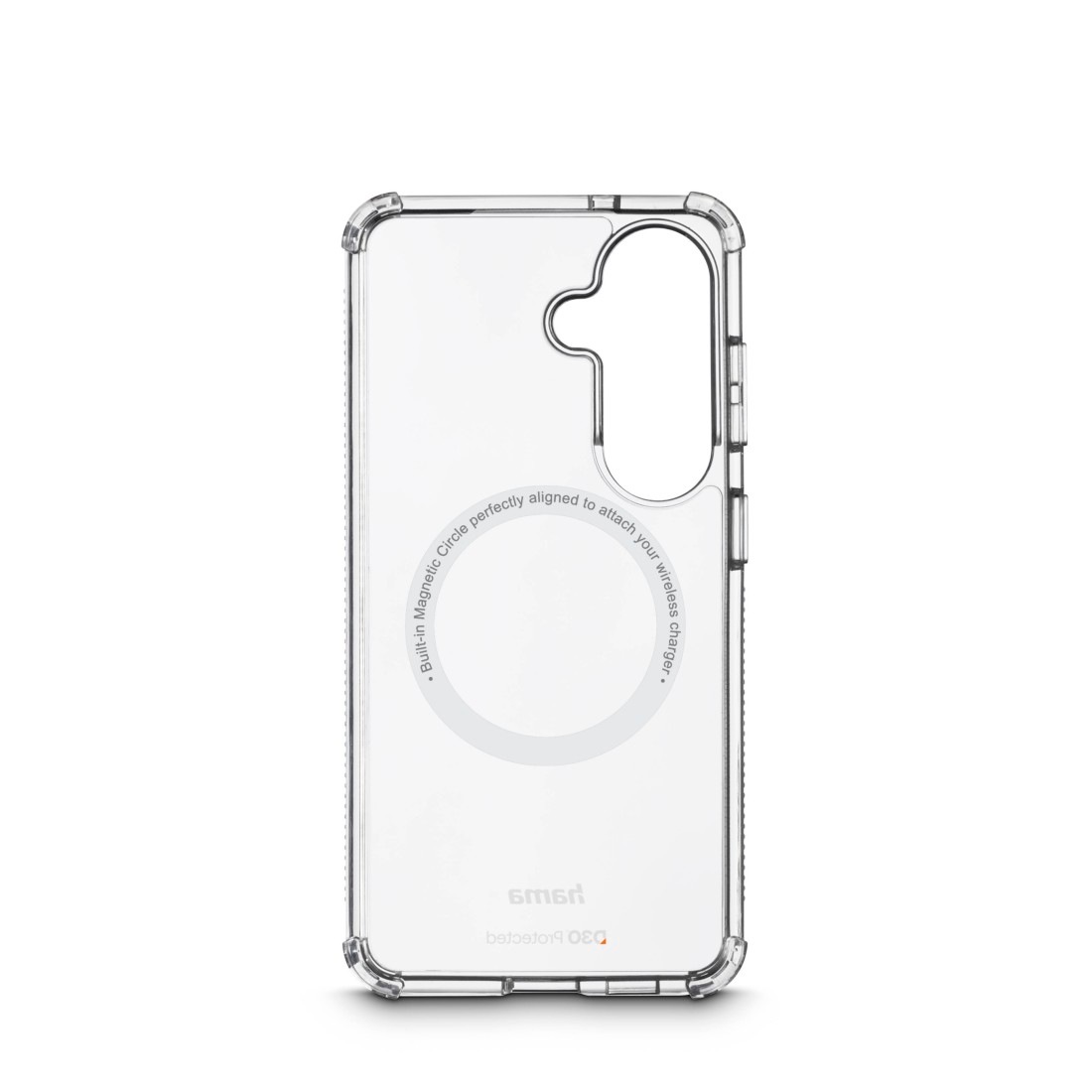 Hama Smartphone-Hülle »Handyhülle  für Galaxy S26, magnetisch, durchsichtig« Samsung Galaxy S26 sturzfest, kratzfest, Magnetring, Kameraschutz, Wireless Charging, Qi2