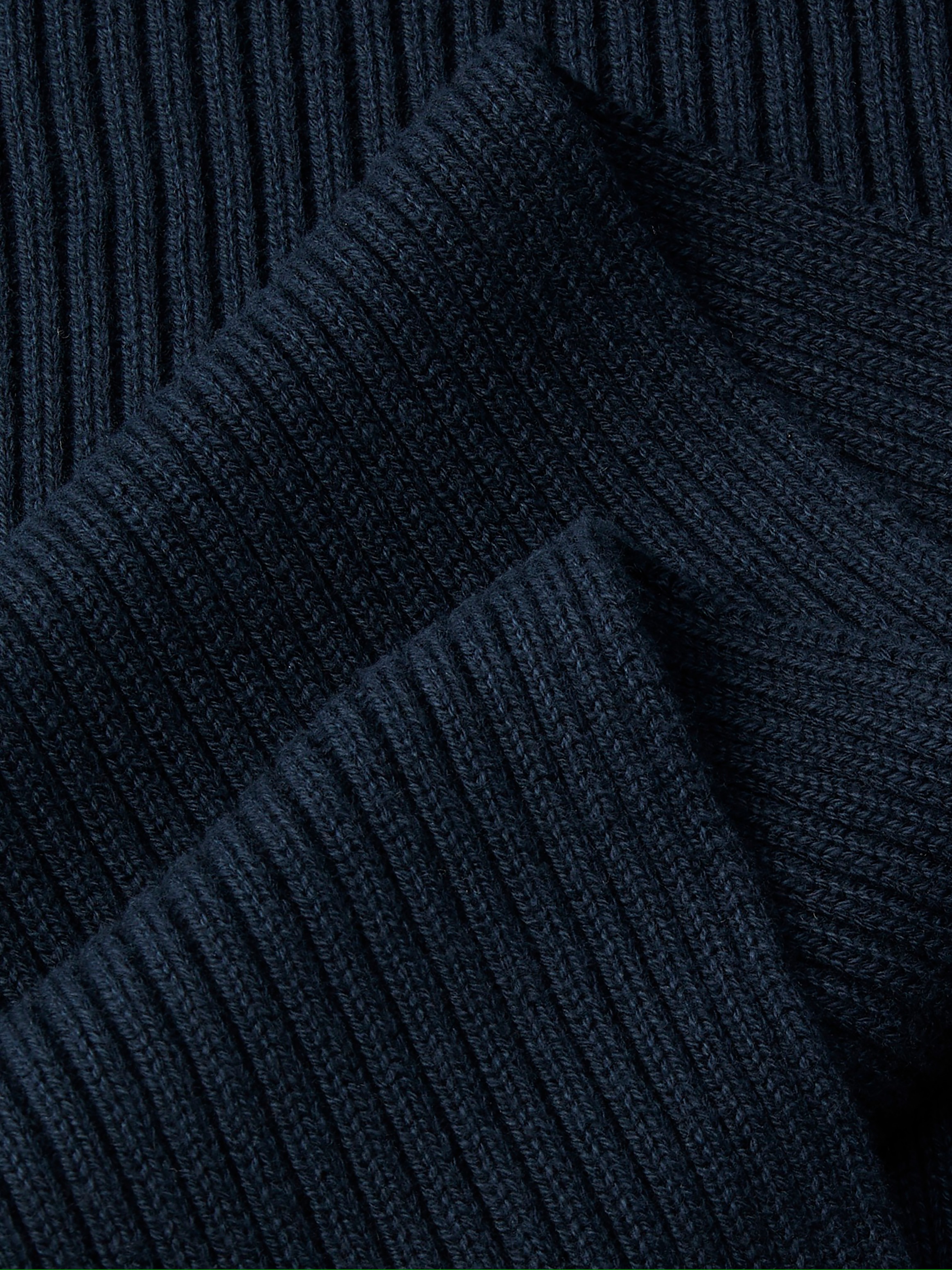 Calvin Klein Jeans Modetuch »PATCH CHUNKY RIB COTTON SCARF« mit Kaschmir, klassisches unifarbenes Design