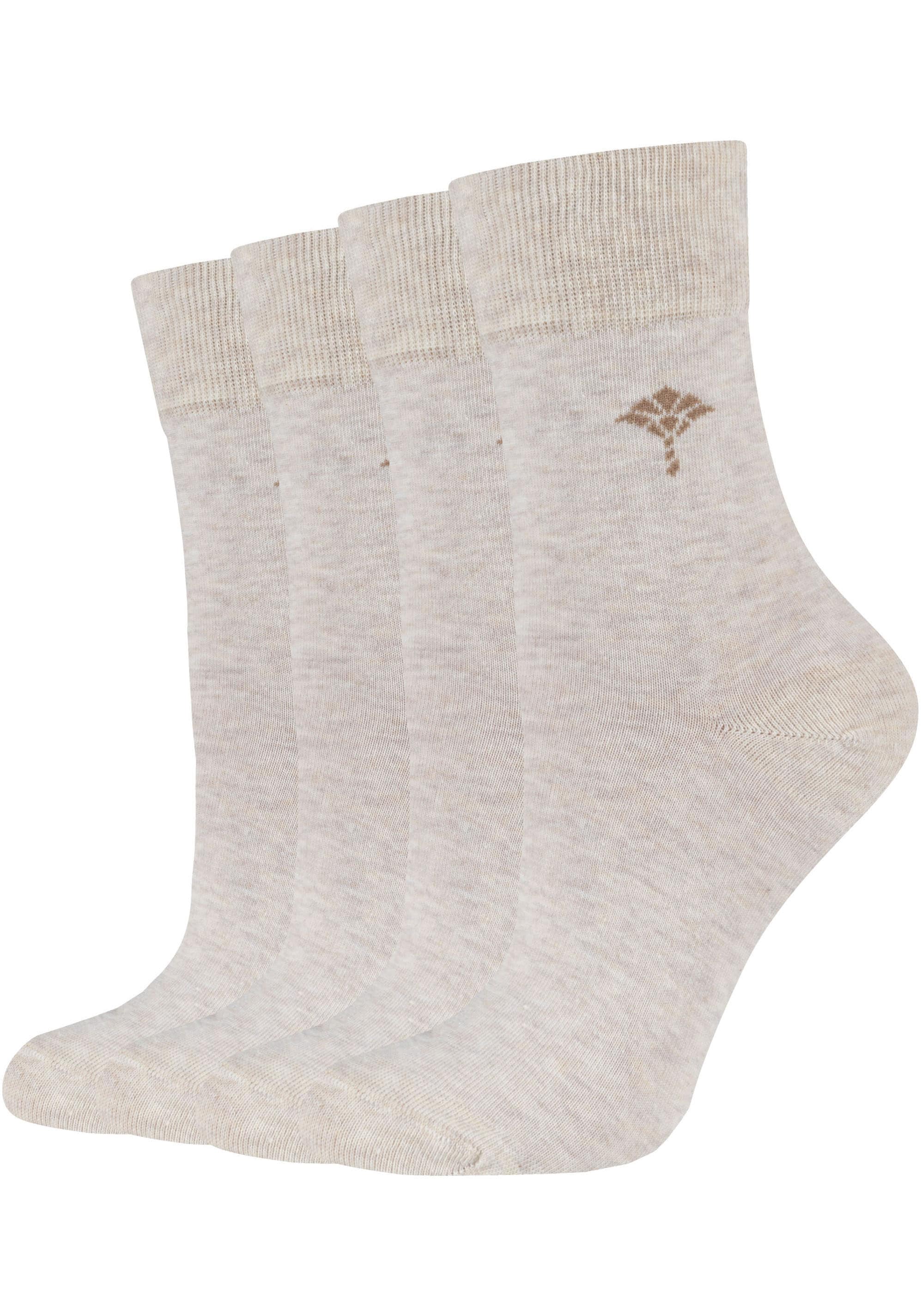 JOOP! Socken »For your daily«, (4 Paar), mit Cornflower-Logo, Rippenbündchen