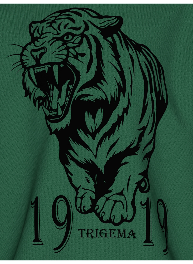 Trigema Kapuzensweatshirt »TRIGEMA Hoodie mit großem Tiger-Printmotiv«