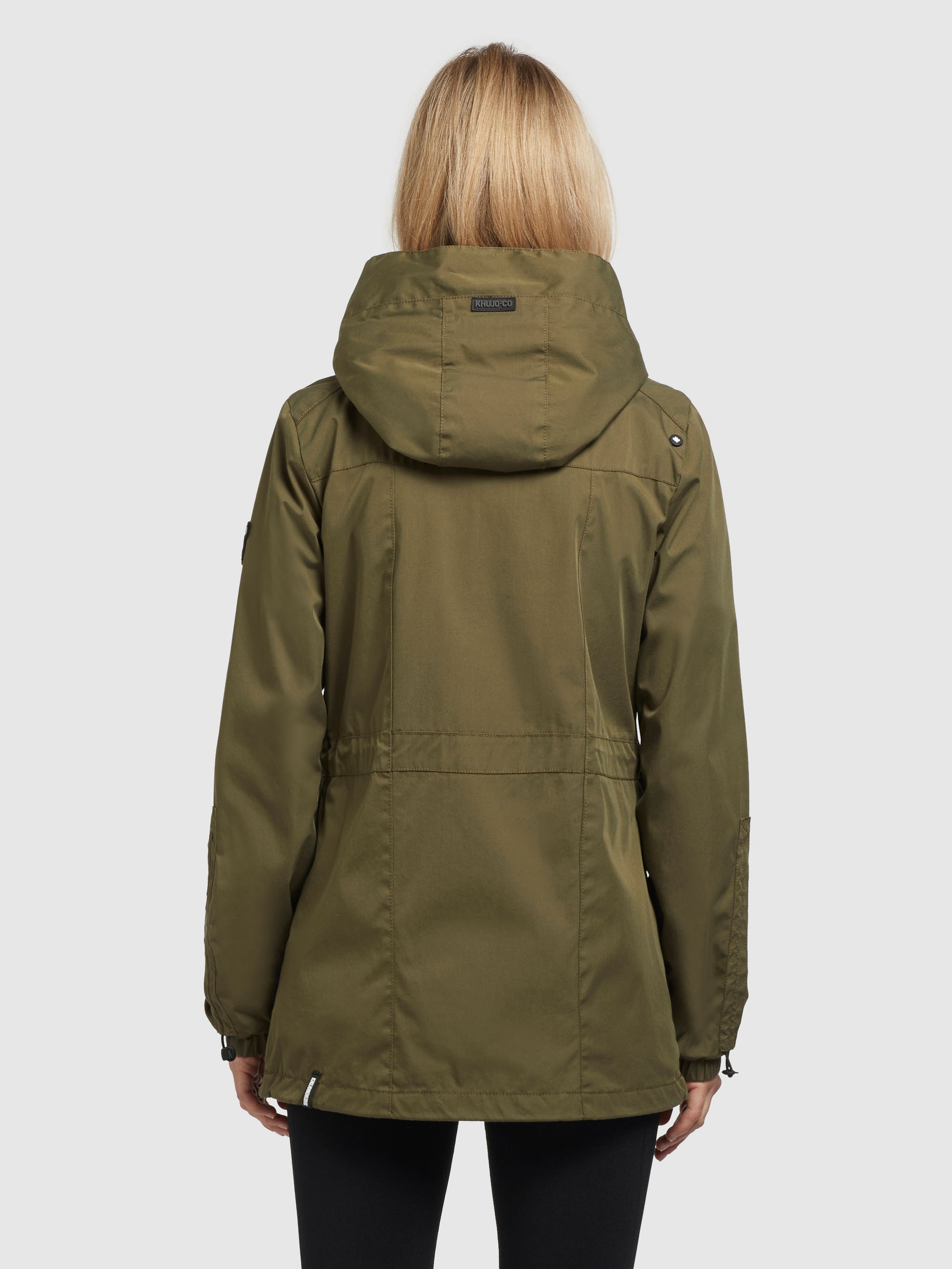 khujo Military-Jacke »ELST«, (1 St.), mit Kapuze, mit hoch schließender Kapuze