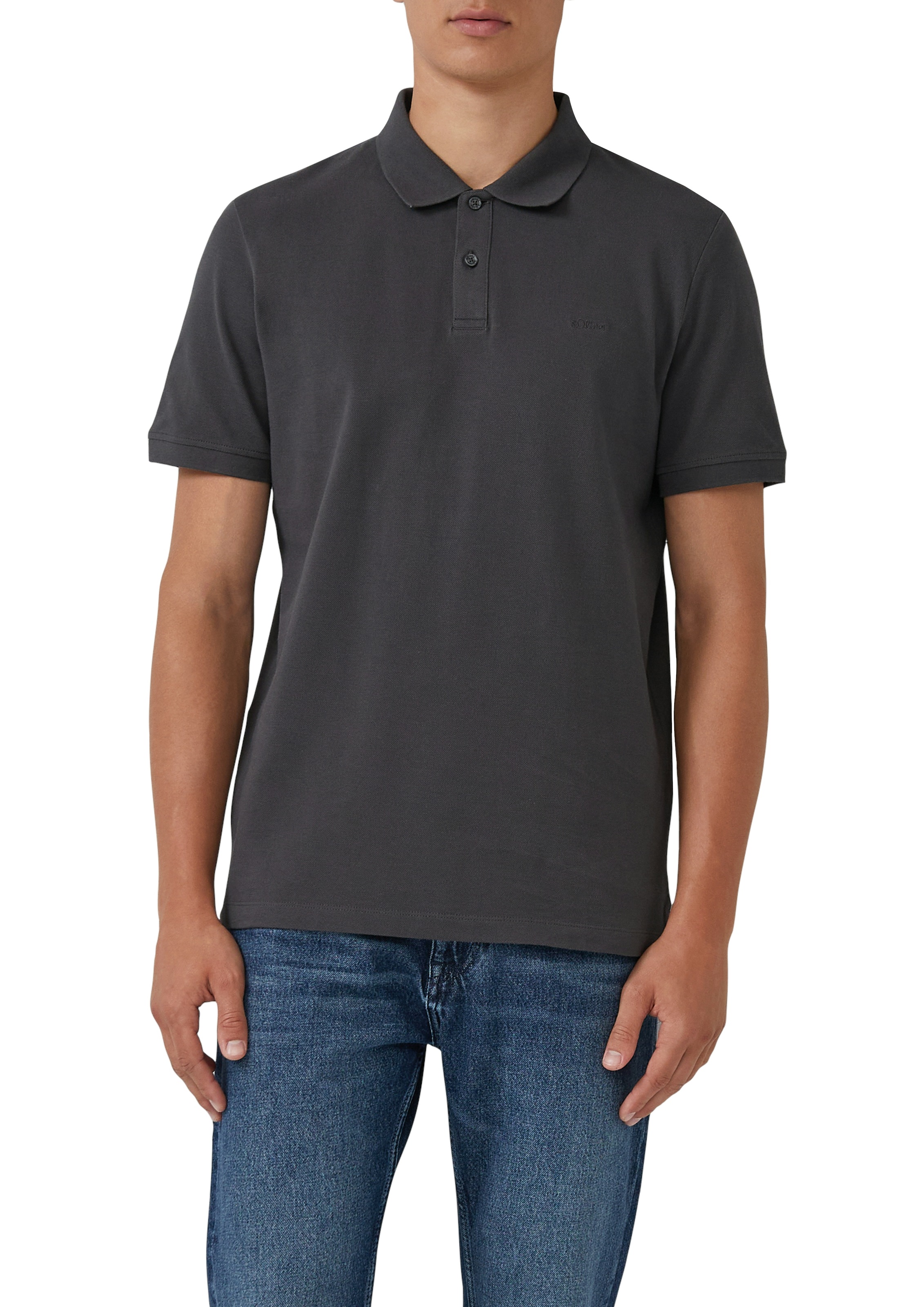 s.Oliver Poloshirt, (Packung, 2 tlg.), mit Logo Stickerei günstig online kaufen