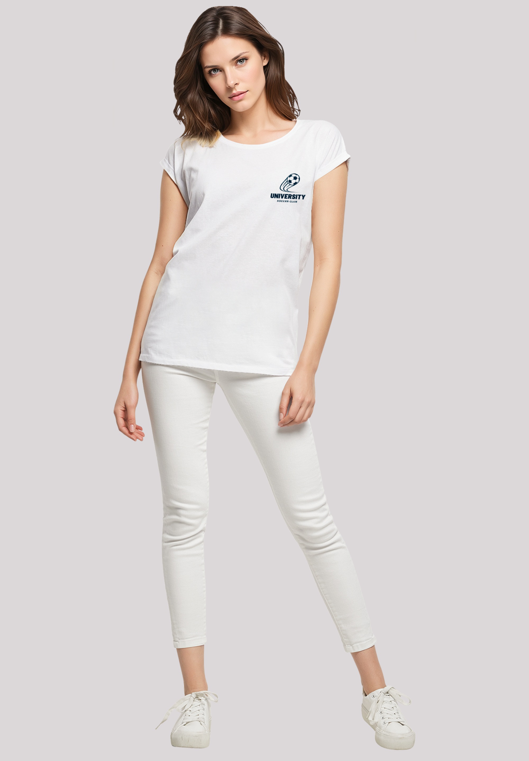 F4NT4STIC T-Shirt »University Soccer Club Classic Minimalist«, Premium Qualität