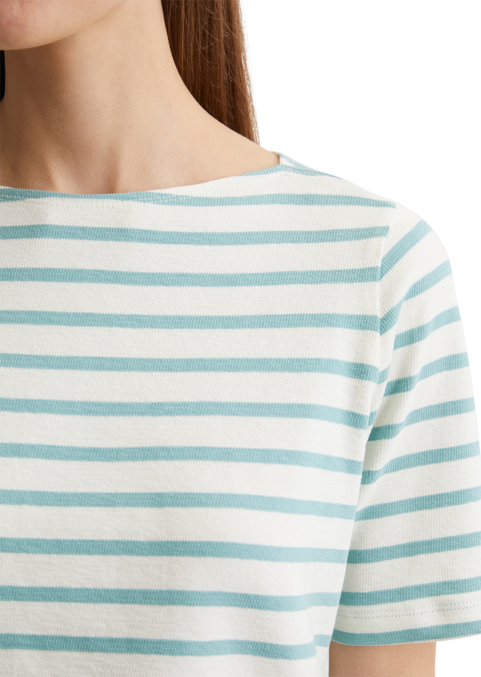 Marc O'Polo T-Shirt »mit garngefärbtem Streifenmuster«