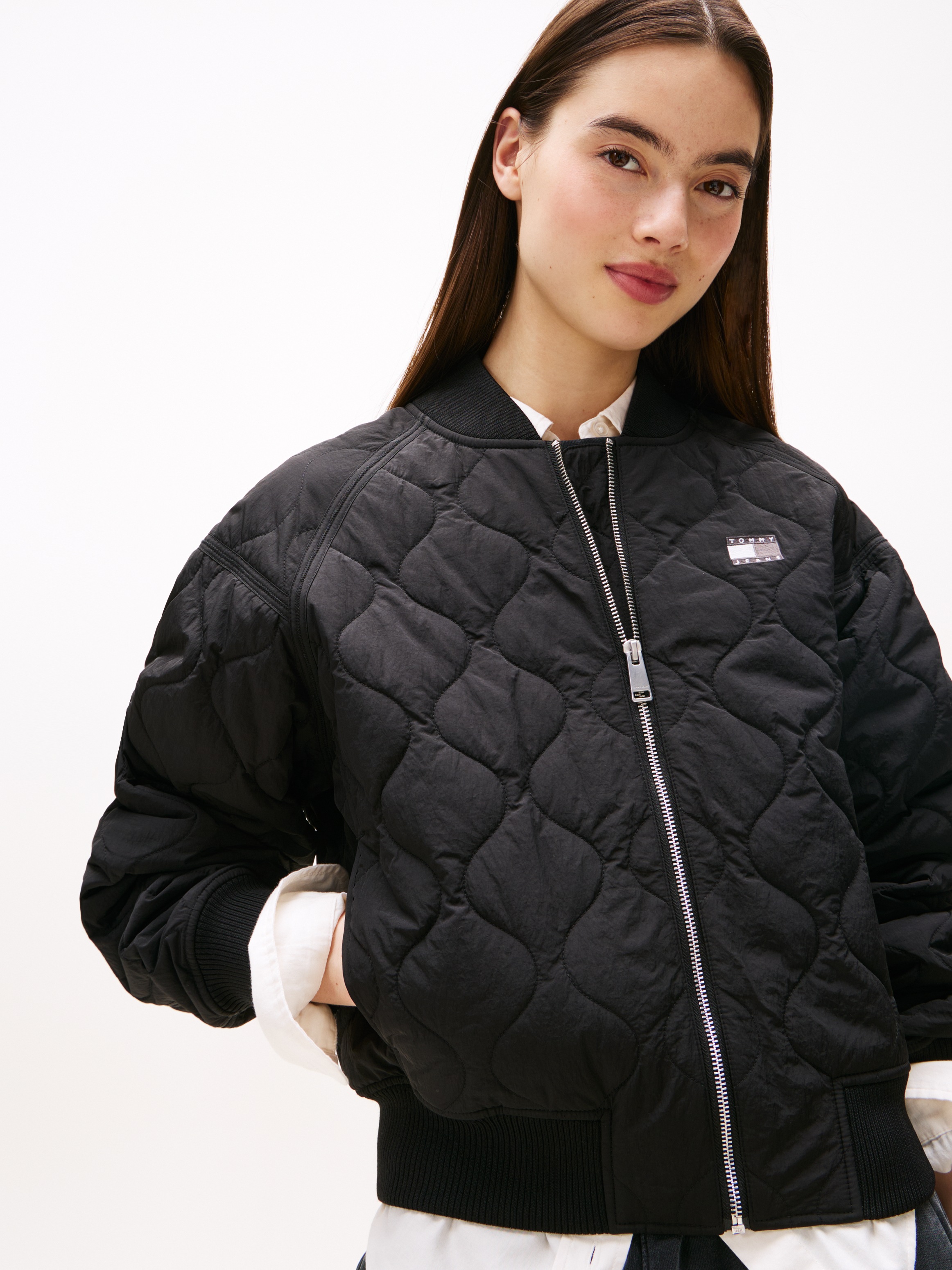 Tommy Jeans Bomberjacke "TJW QUILTED BOMBER", ohne Kapuze günstig online kaufen