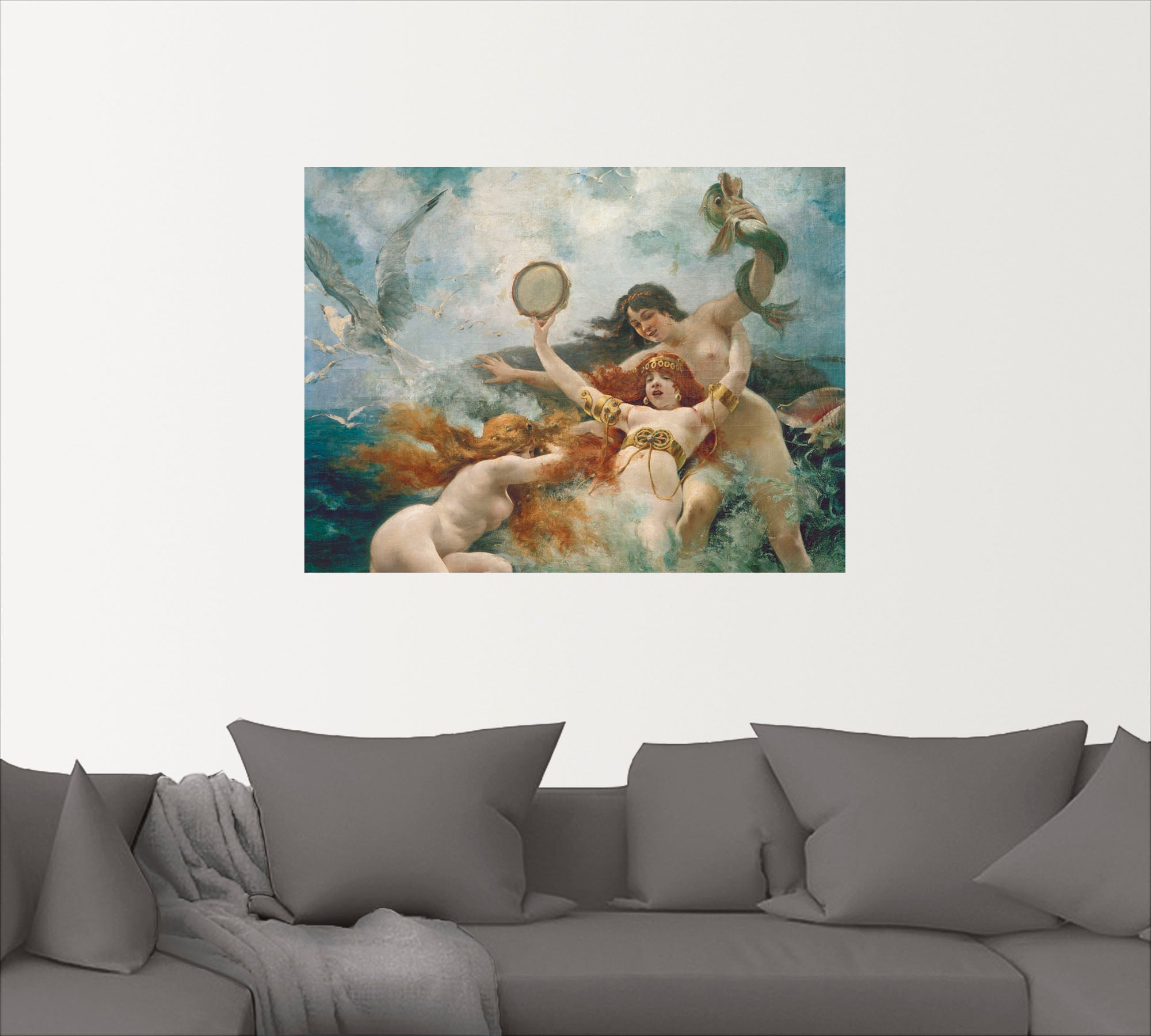Artland Wandbild »Die Sirenen amüsieren sich«, Erotische Bilder, (1 St.), als Alubild, Leinwandbild, Wandaufkleber oder Poster in versch. Größen