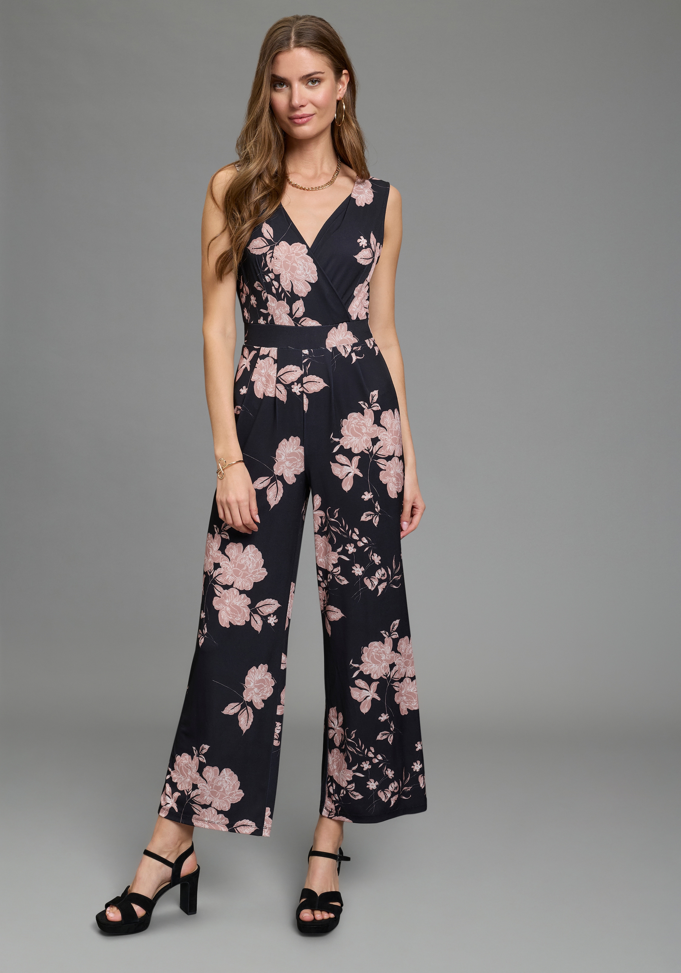 Laura Scott Jumpsuit für den eleganten Anlass mit floralem Muster günstig online kaufen