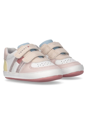 TOMMY HILFIGER Sneaker »FLAG LOW CUT VELCRO« in Paste...