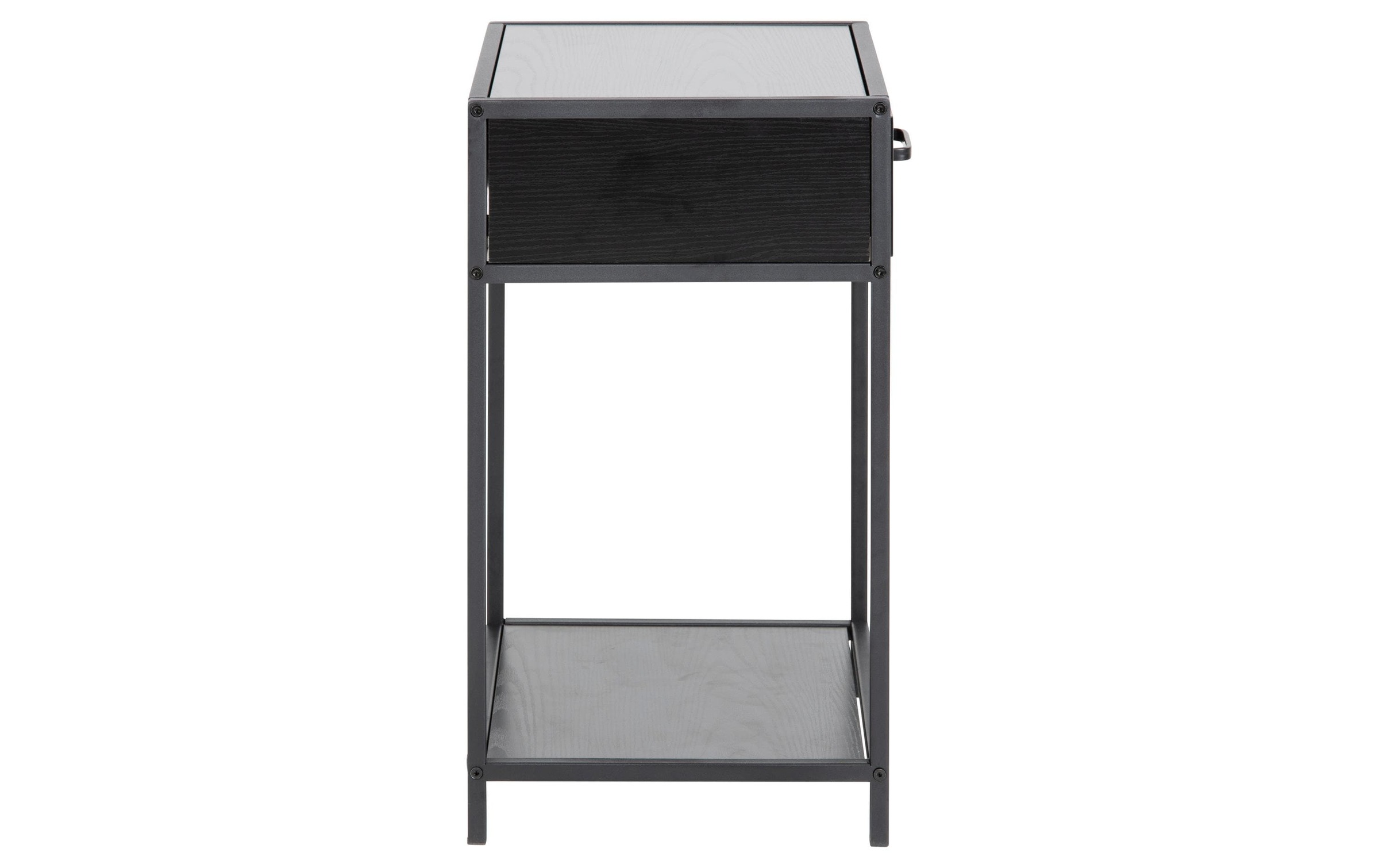 AC Design Nachttisch »Seaford 42 x 35 x 63 cm Schwarz«