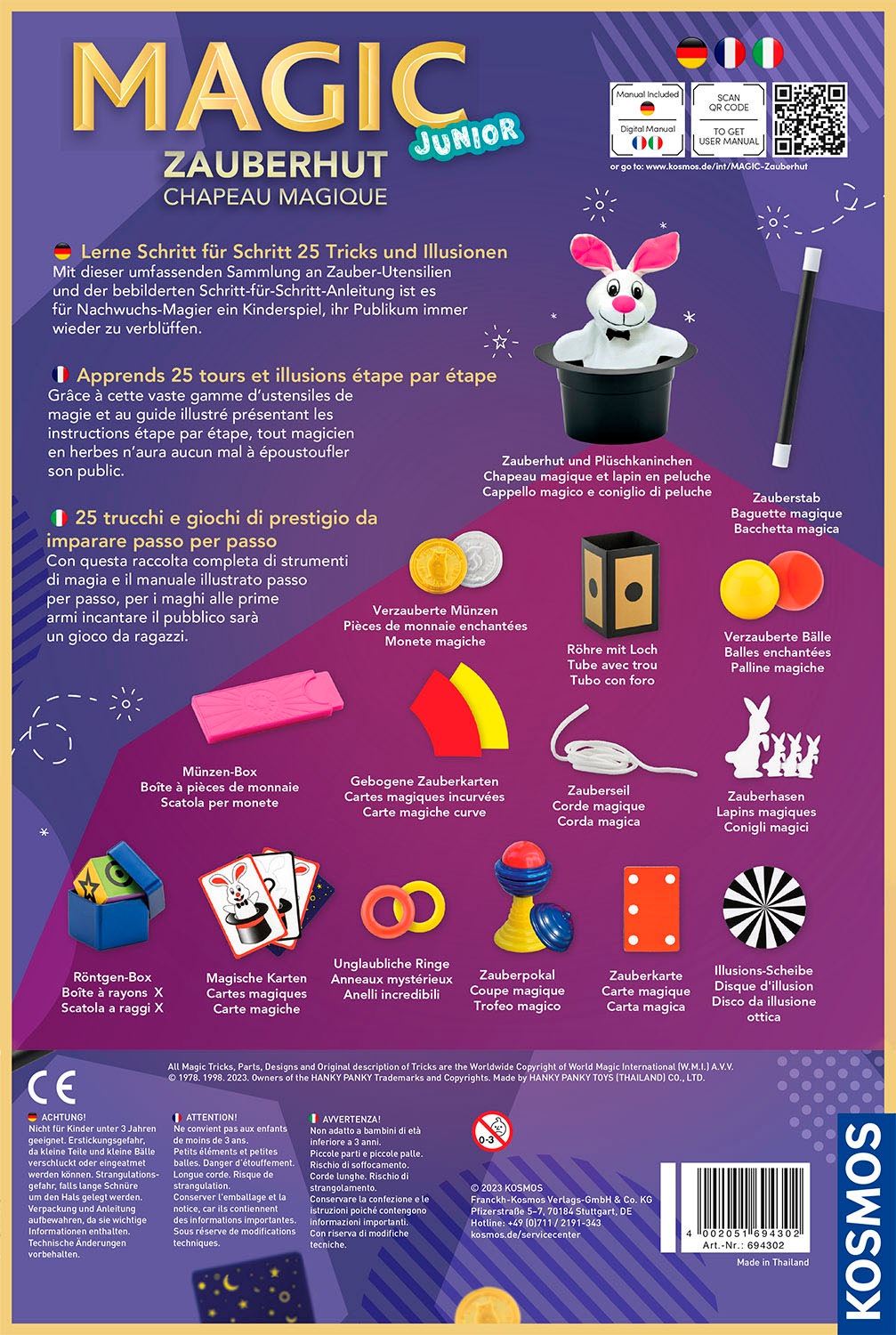 Kosmos Zauberkasten »Magic Zauberhut DFI«