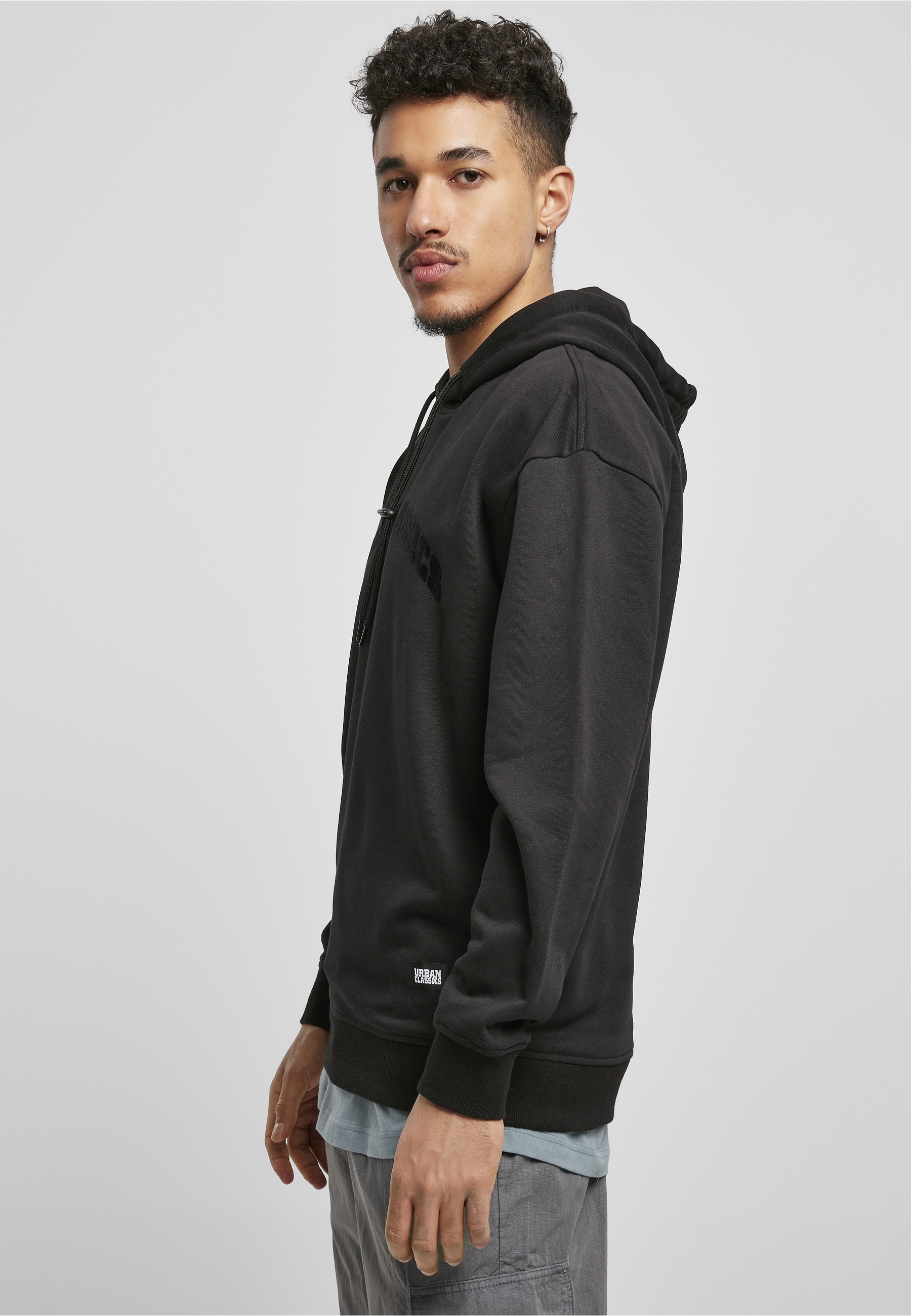 URBAN CLASSICS Rundhalspullover »Urban Classics Herren Gate Hoody« 1 Stk.