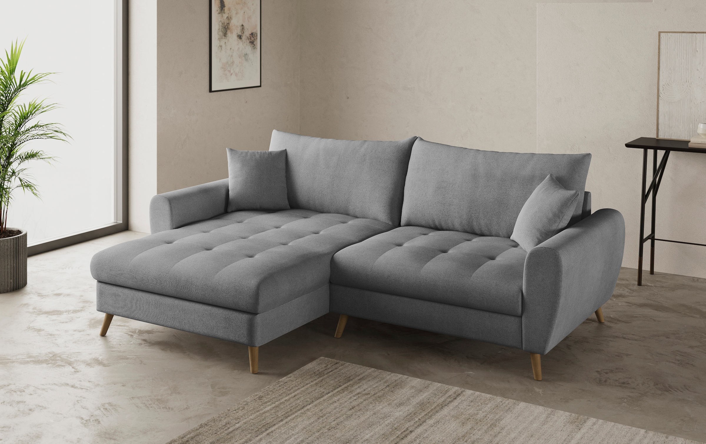 Mr. Couch Ecksofa »Blackburn II, L-Form«, Mit Kaltschaumpolsterung bis 140 kg belastbar