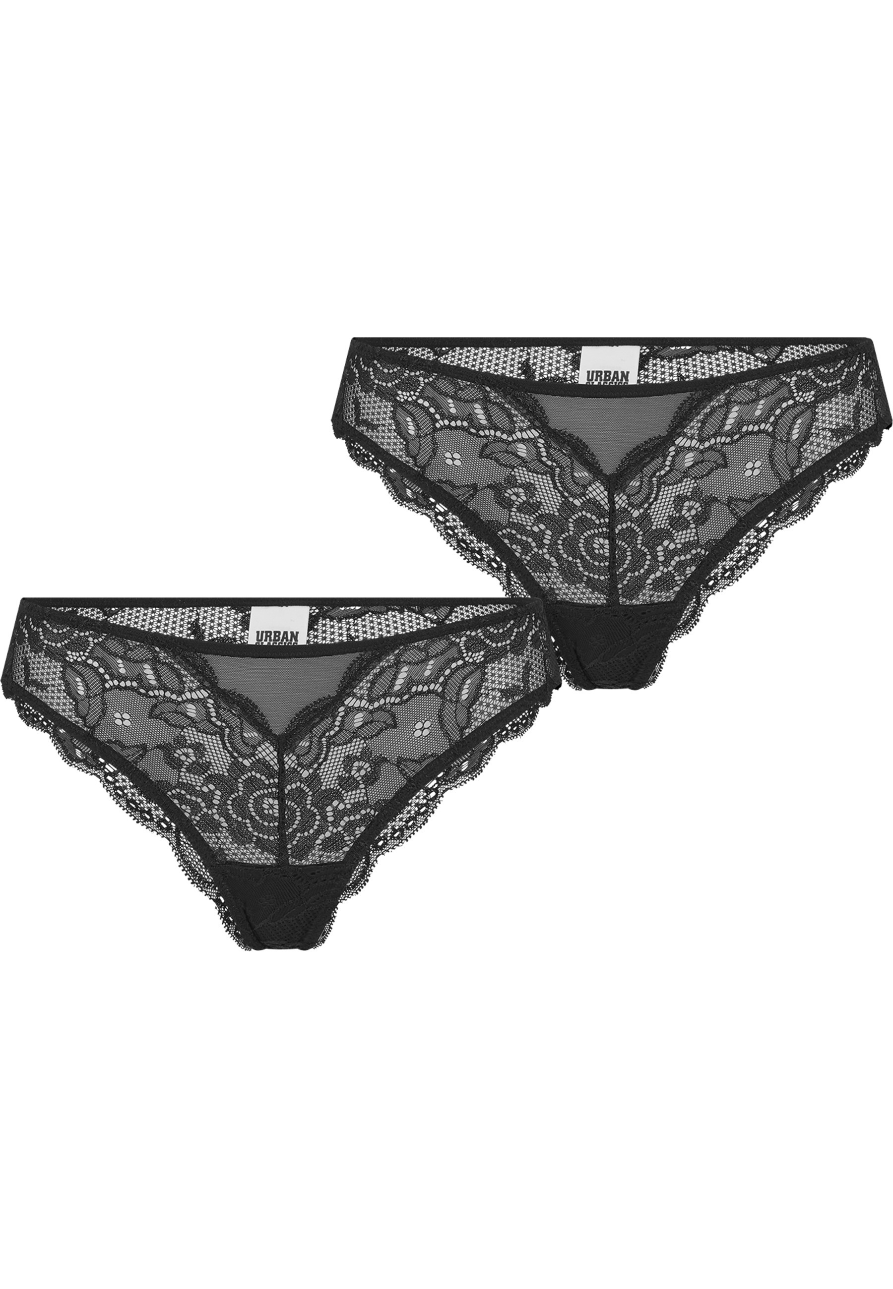 URBAN CLASSICS Panty "Urban Classics Ladies Allover Lace Brazilian 2-Pack" günstig online kaufen