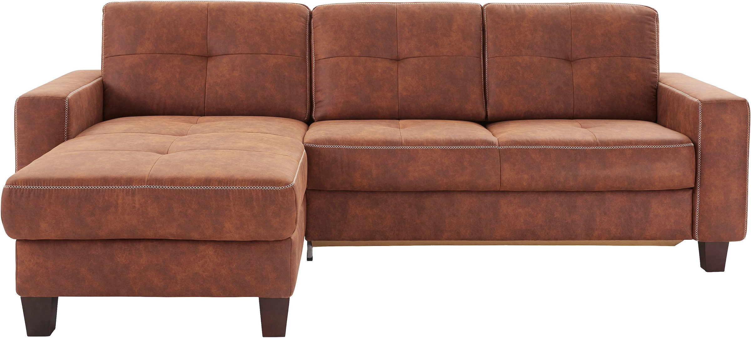 OTTO home Ecksofa "Varese" wahlweise mit Schlaffunktion und Vorziehfunktion