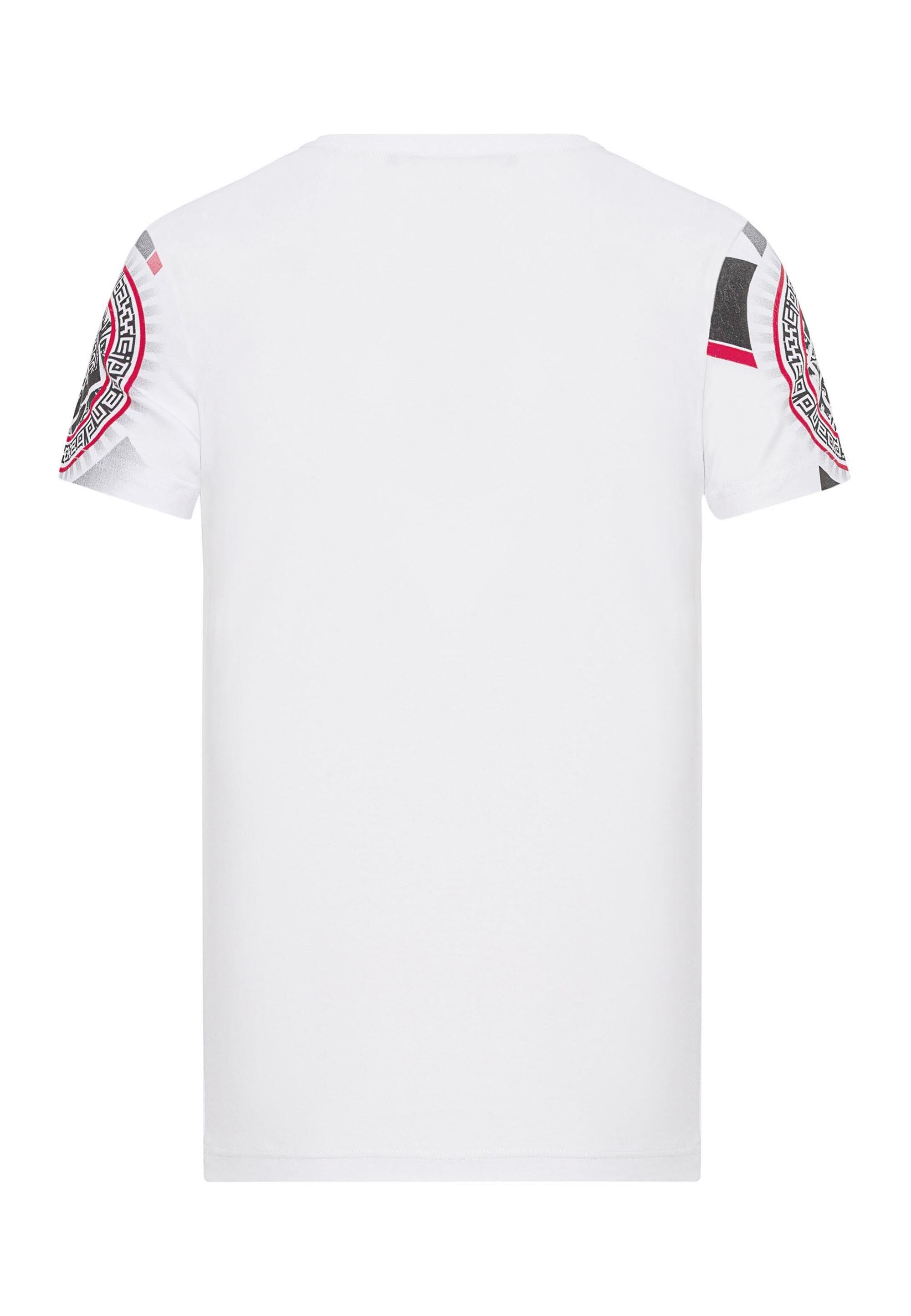 Cipo & Baxx T-Shirt »T-Shirt«, Frontprint mit verschiedenen Elementen