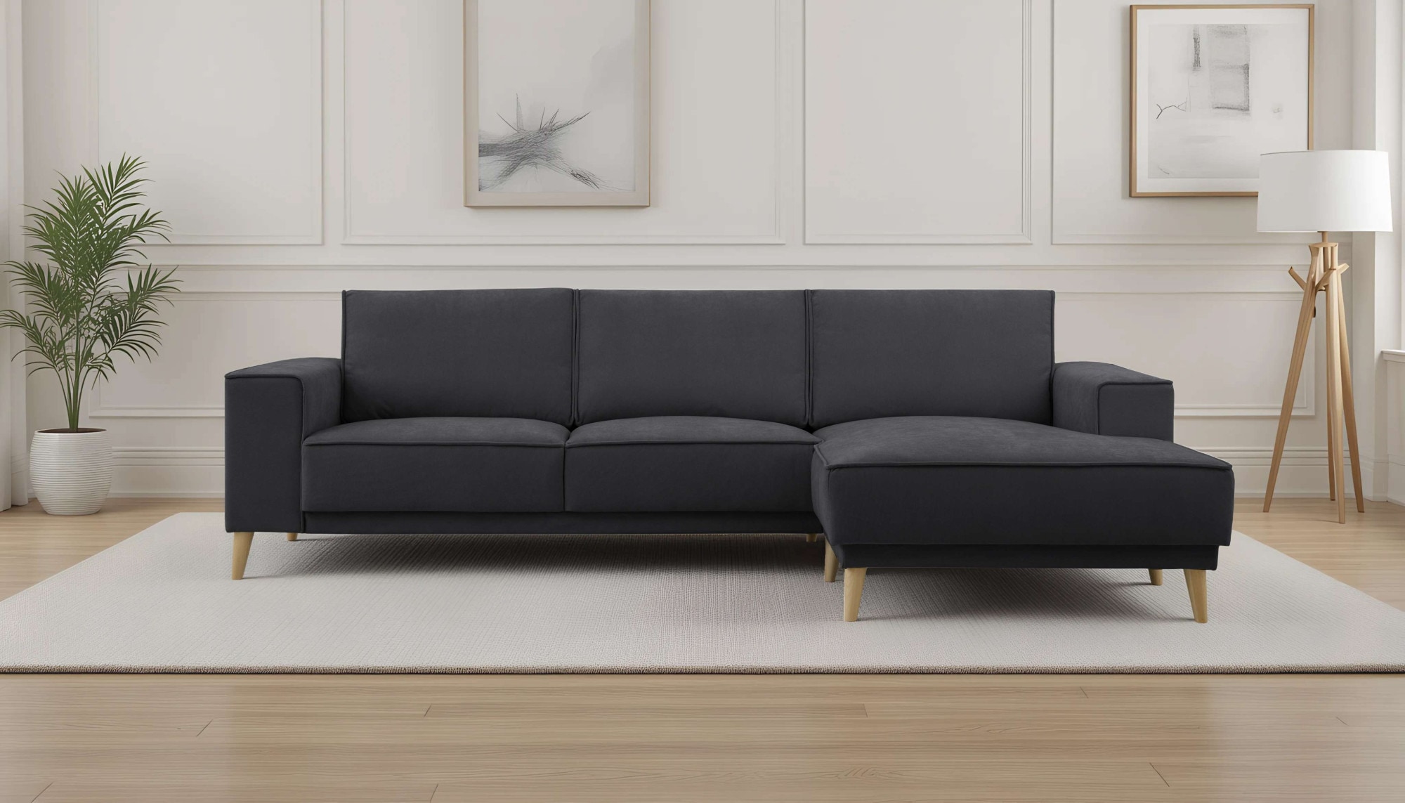 OTTO home Ecksofa "Oland Skandi, weicher Chenille-Stoff" L-Form, 280 cm, We günstig online kaufen