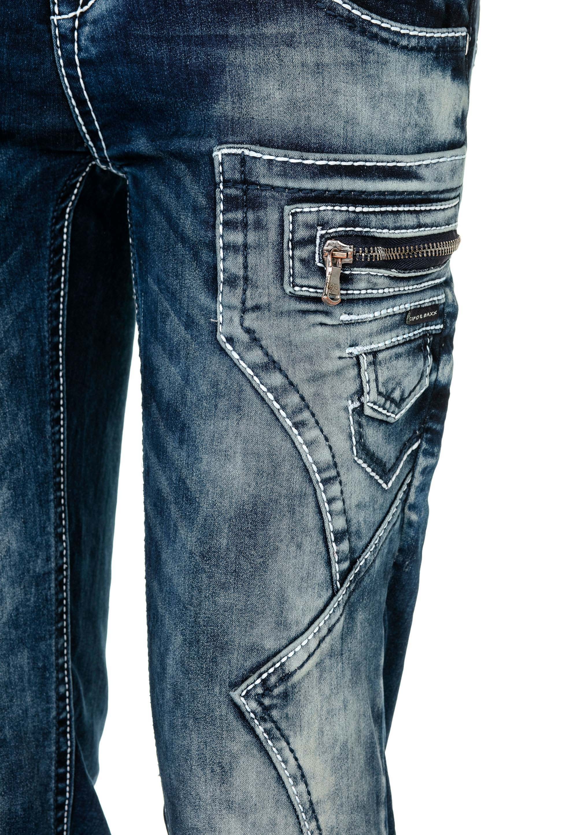 Cipo & Baxx Bequeme Jeans, mit niedriger Taille in Skinny Fİt