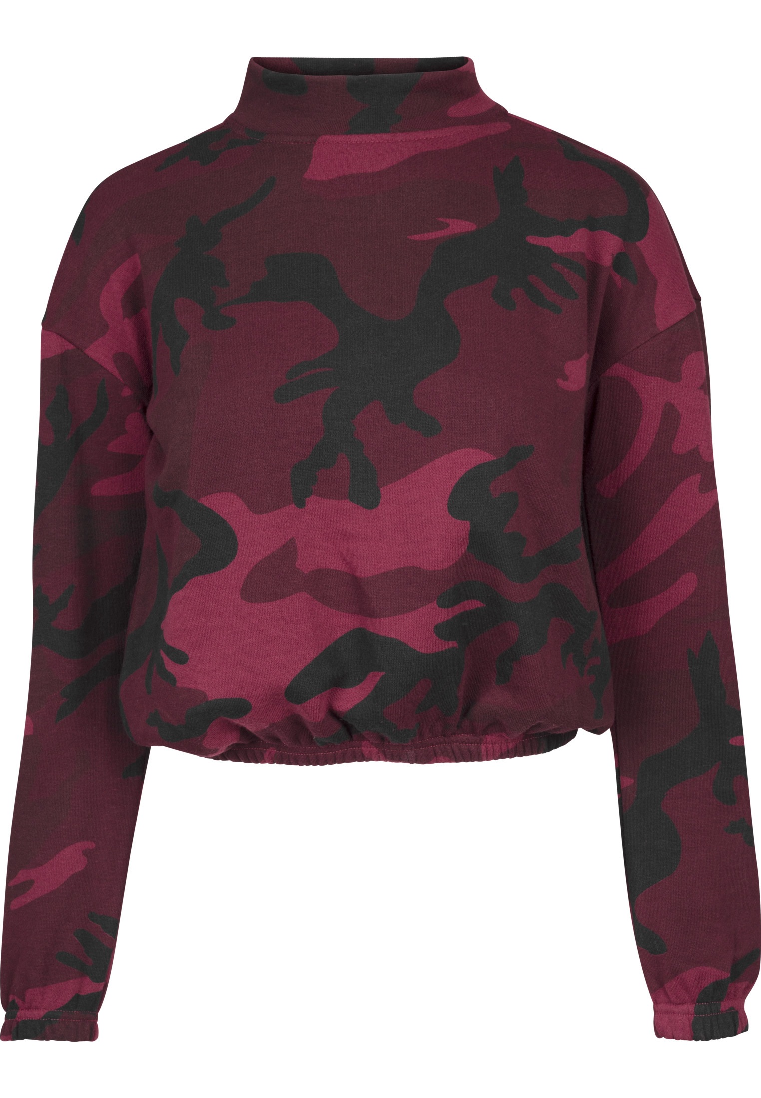URBAN CLASSICS Sweatshirt »Urban Classics Damen Ladies Camo Turtleneck Crew«, (1 tlg.)