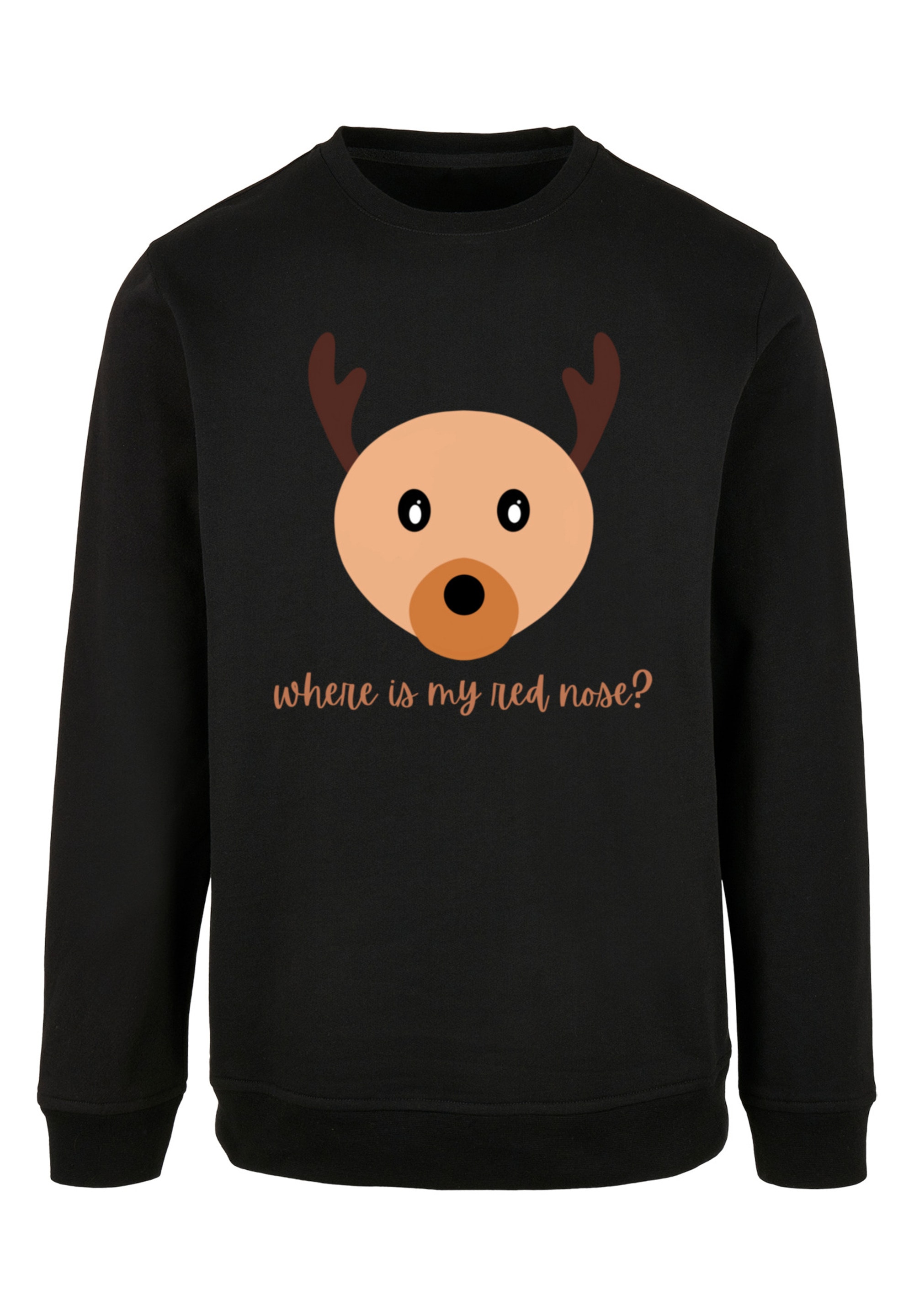 F4NT4STIC Kapuzenpullover »Red Nose Weihnachten«, Print