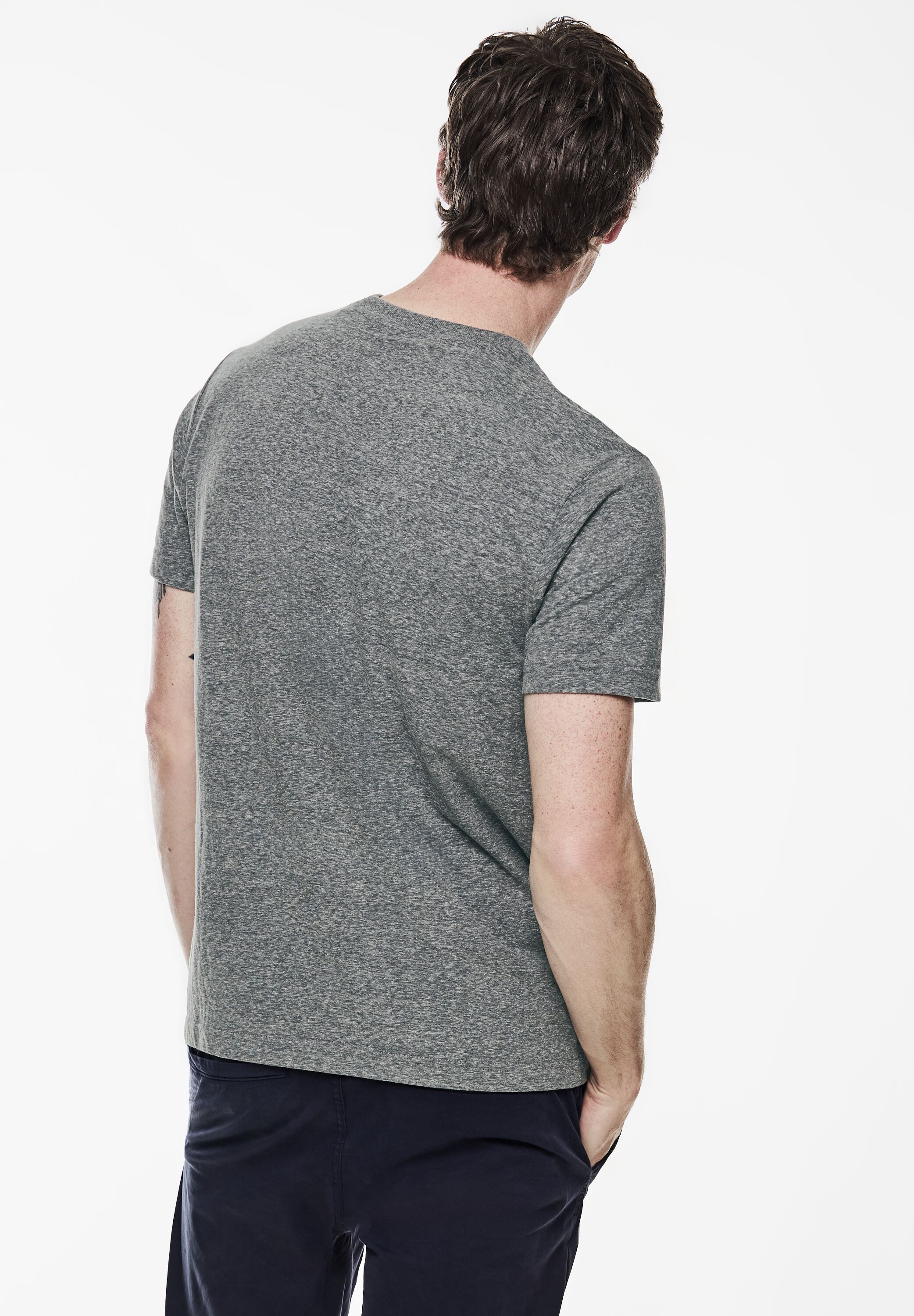 STREET ONE MEN T-Shirt, bestehend aus einem Materialmix