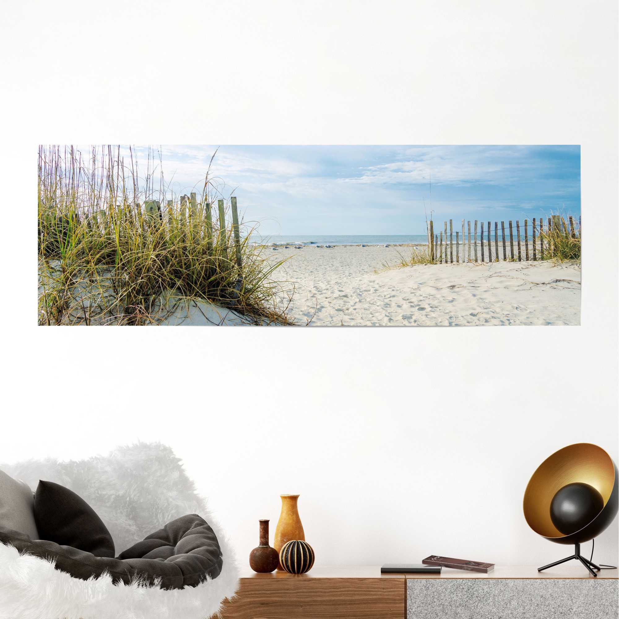Reinders Poster "Dünen Zaun" 1 Stk. tlg. günstig online kaufen