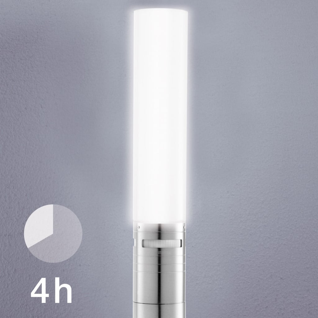 steinel Außen-Stehlampe »GL 60 S«, 1 flammig-flammig, 360° Bewegungsmelder, Opalgas,Höhenverstellbar, LED-Poller-Wegeleuchte